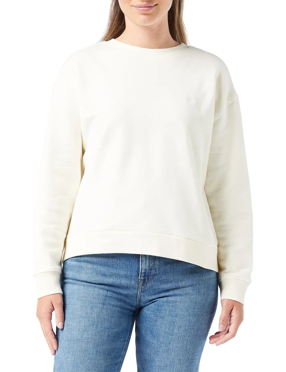 Lee Crew sweat-shirt femme jersey bouclé décontracté