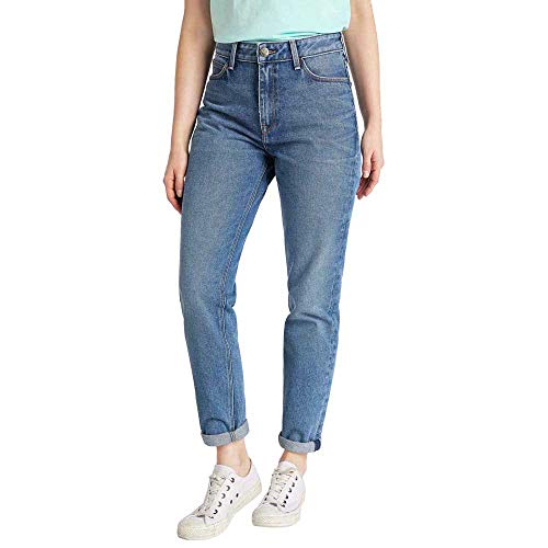 Lee Mom Straight jean femme Mid Booster taille haute