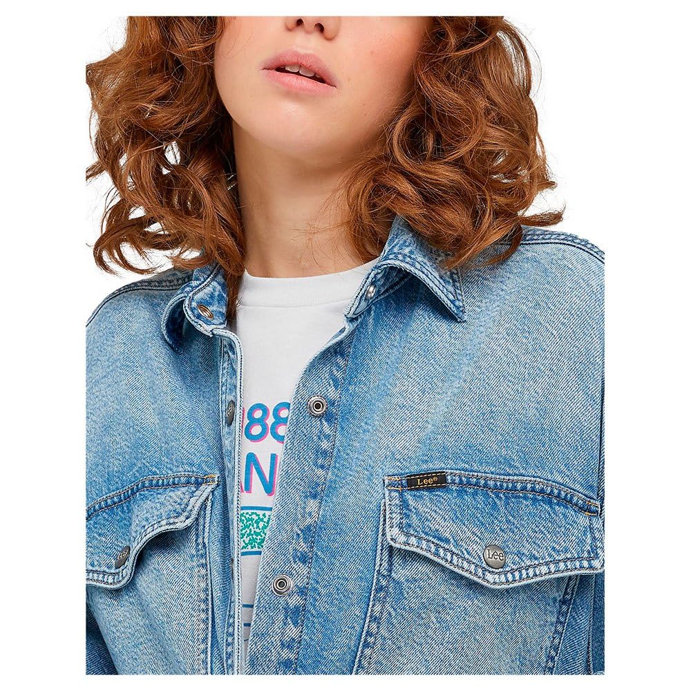 Lee Western surchemise femme bleu givré denim