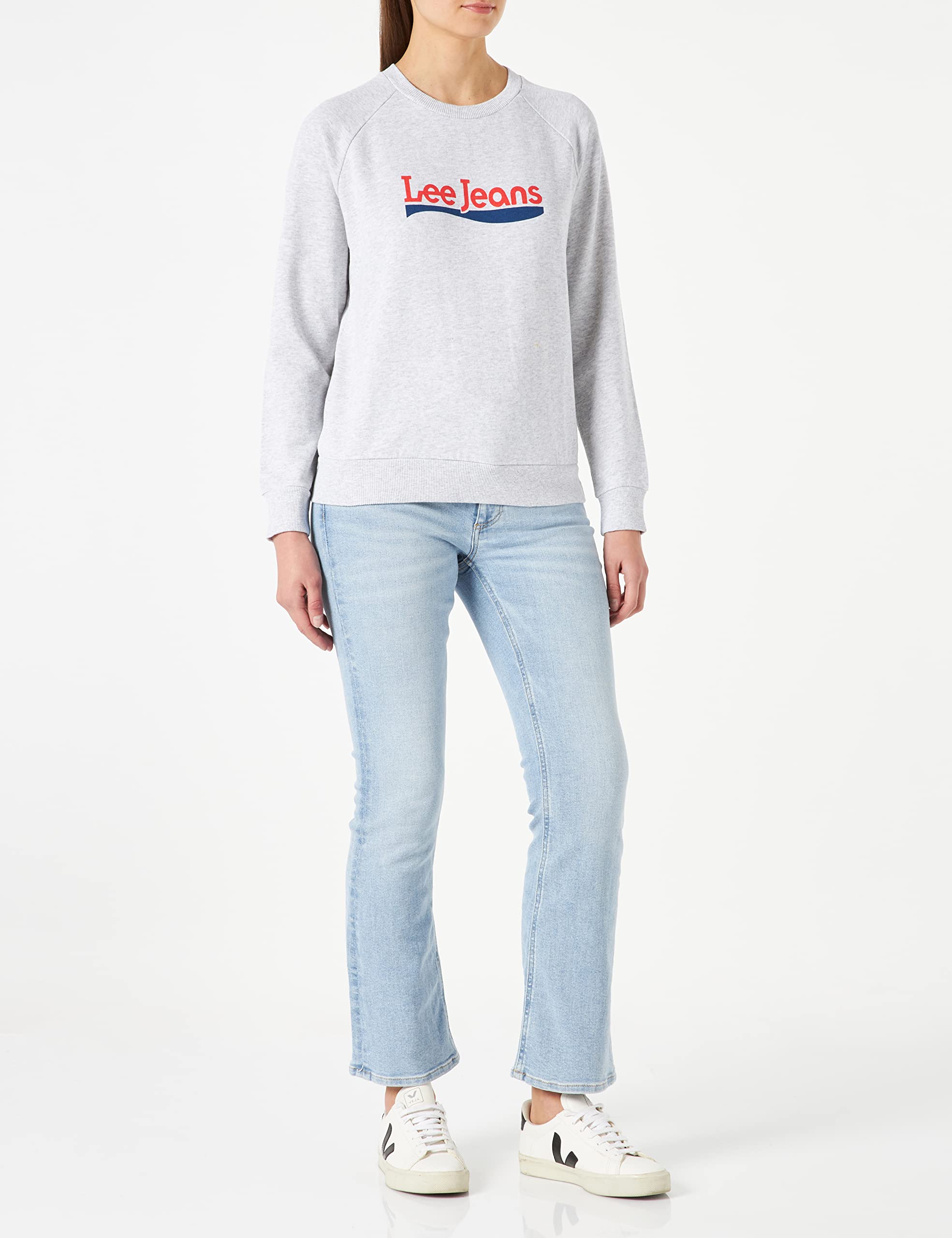 Lee Crew Sweat Sweatshirt Femme Délavé