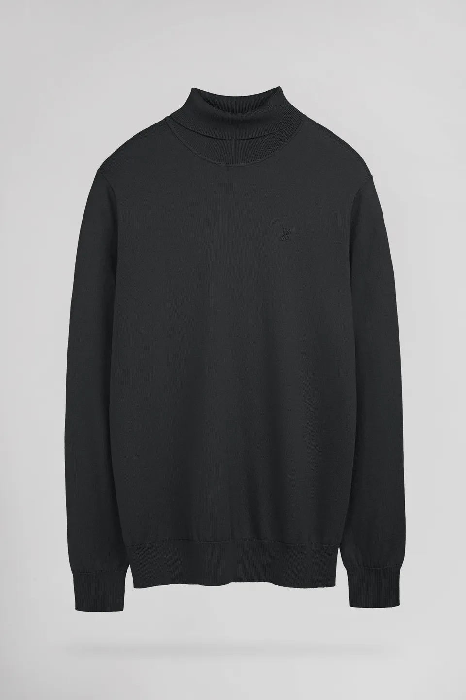Teddy Smith P-Marcellus pull col roule melange black ajuste