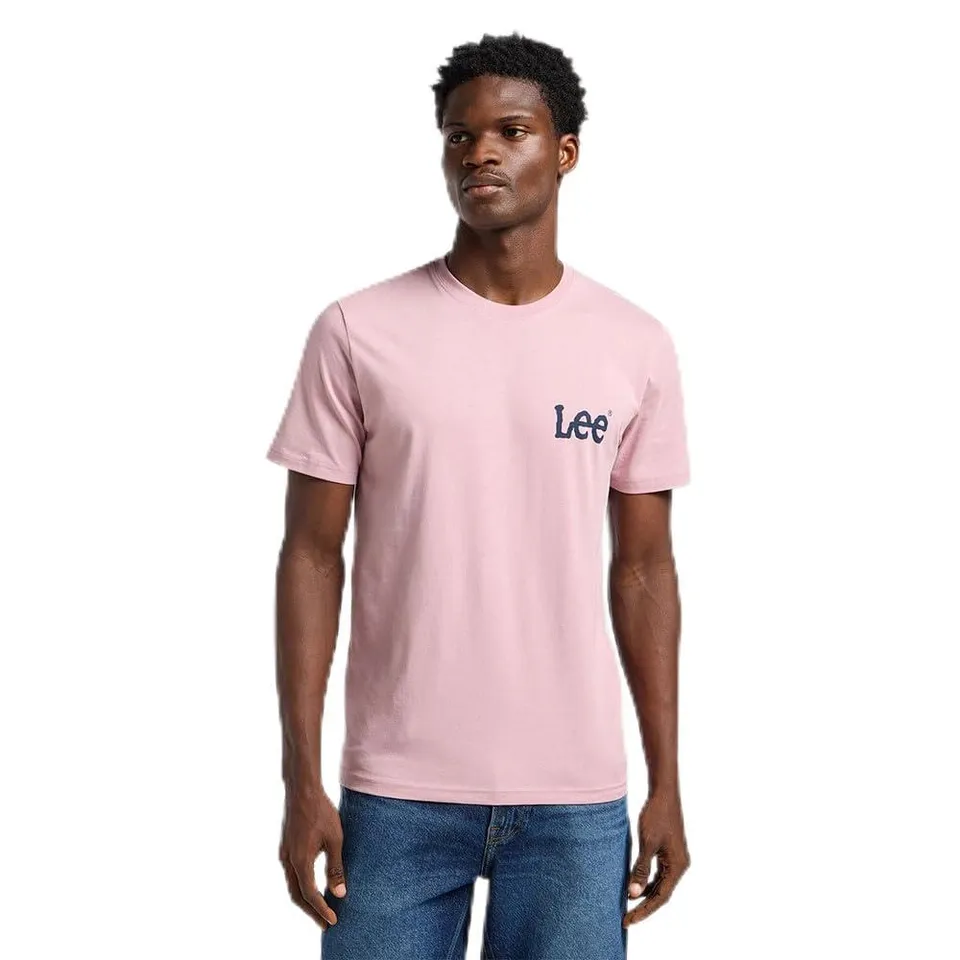 Lee Medium Wobbly Tee T-Shirt Homme Mauve Doux