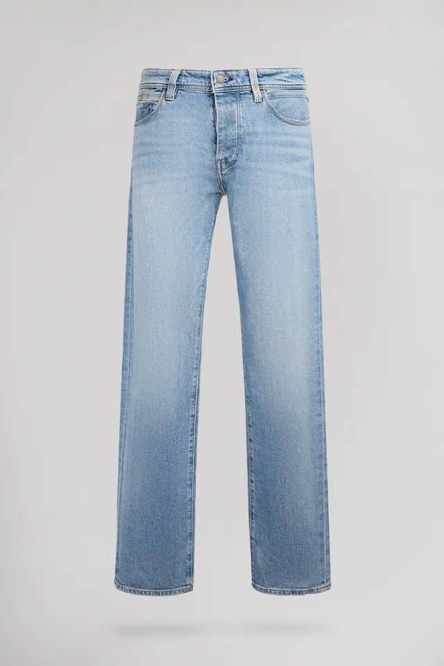 Teddy Smith Rope Reg L32 jean droit vintage indigo délavé
