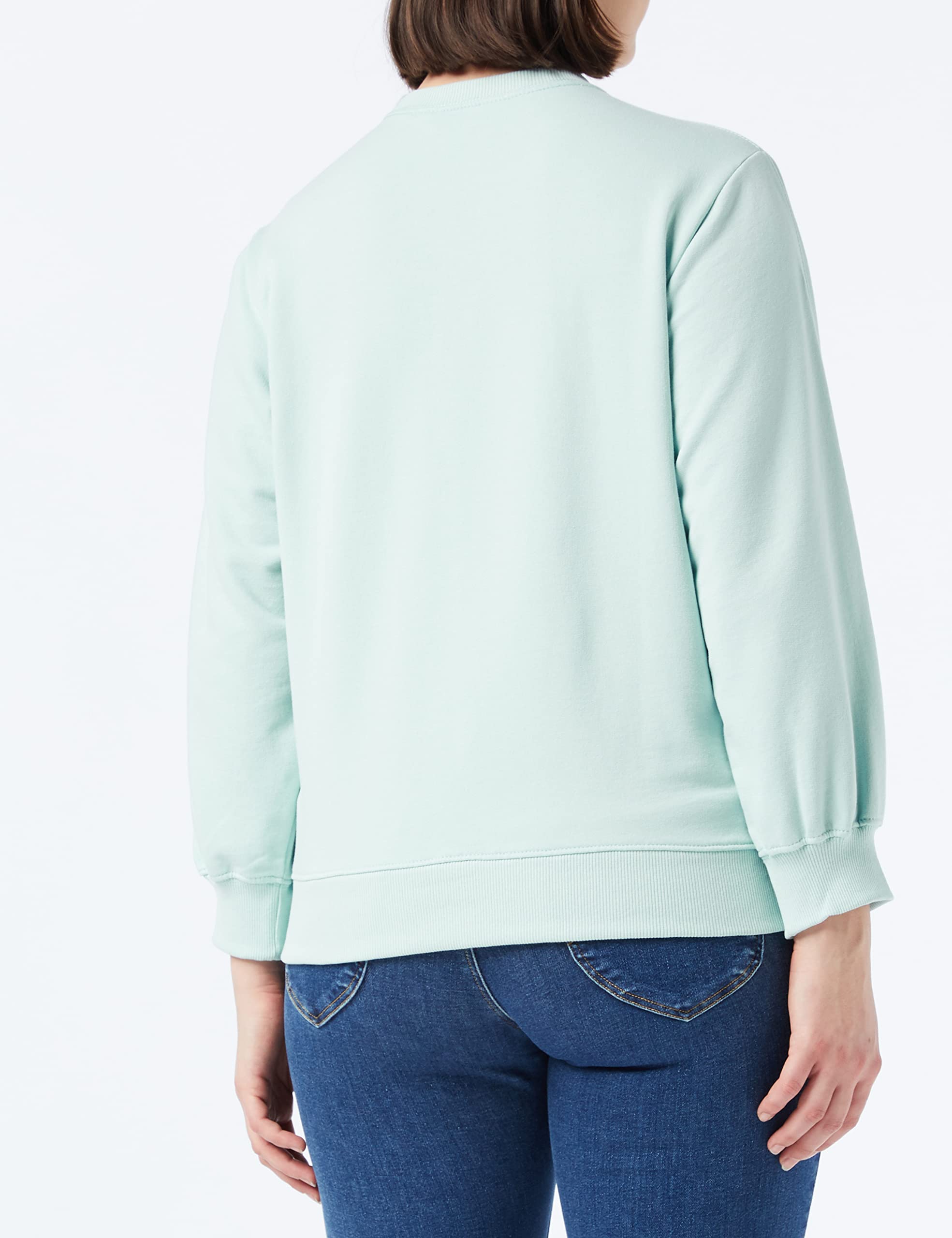 Lee Shrunken sweat femme Sea Green molleton