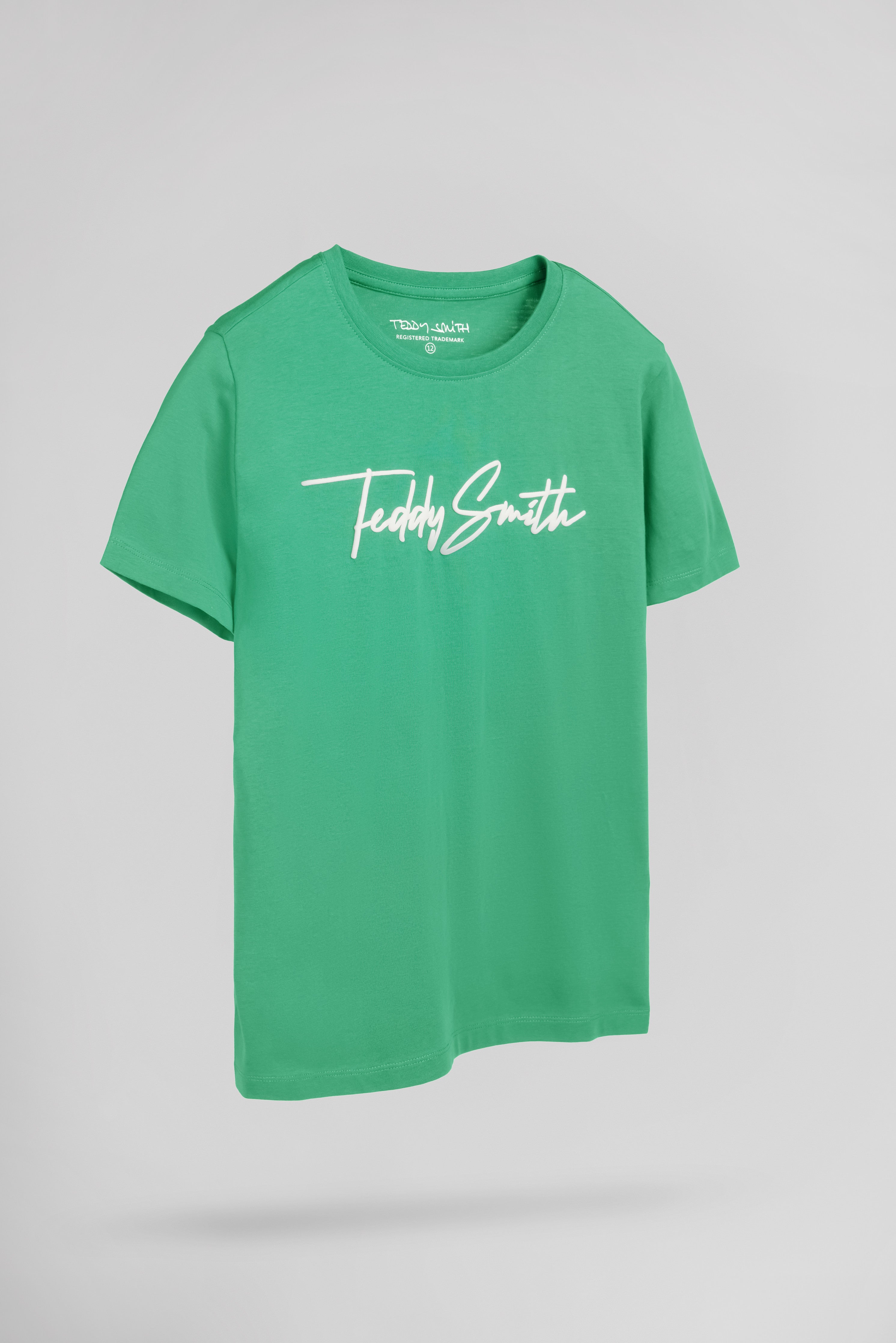 Teddy Smith T-EVAN MC JR CANDY GREEN t-shirt garcon coton