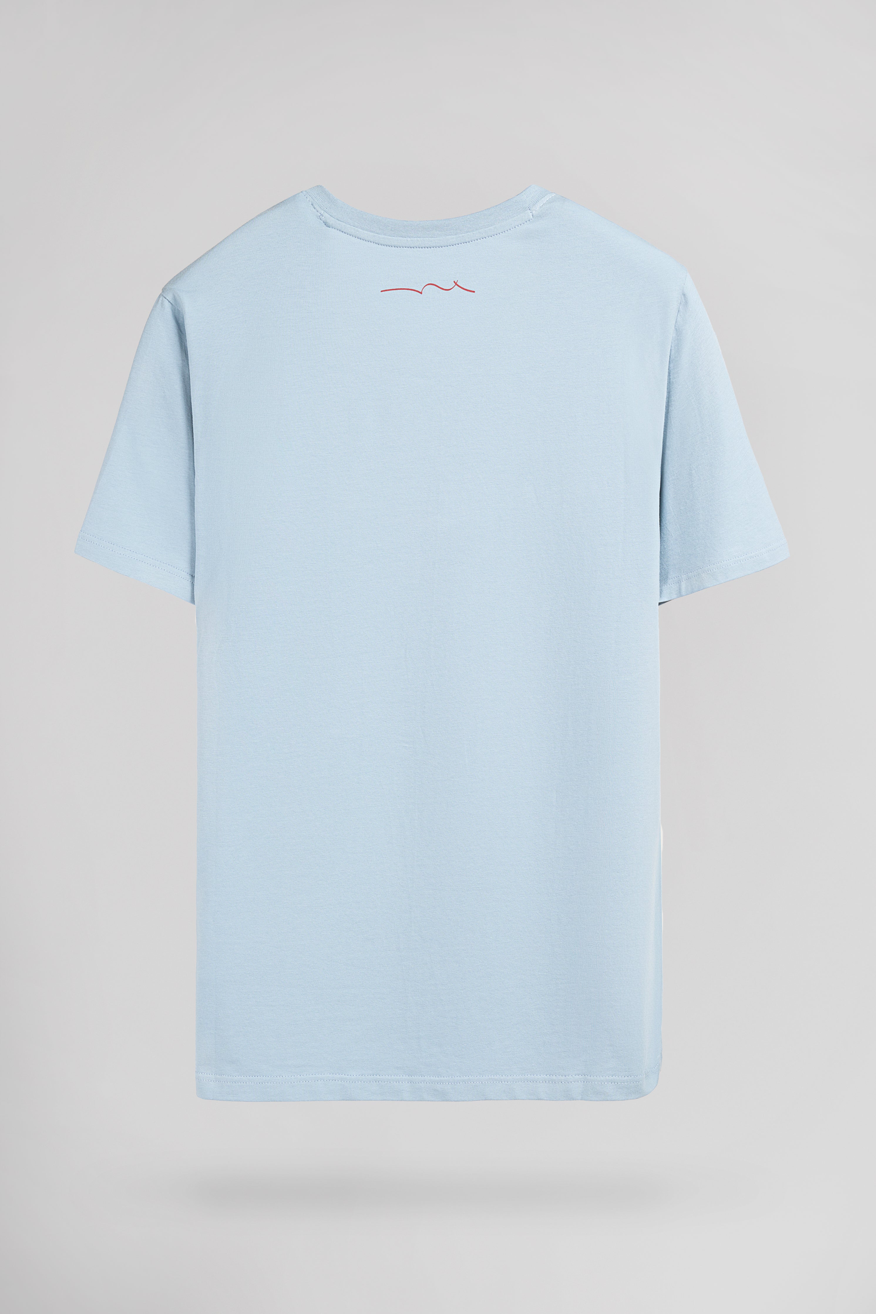 Teddy Smith Tawax 2 MC t-shirt col V bleu pastel homme
