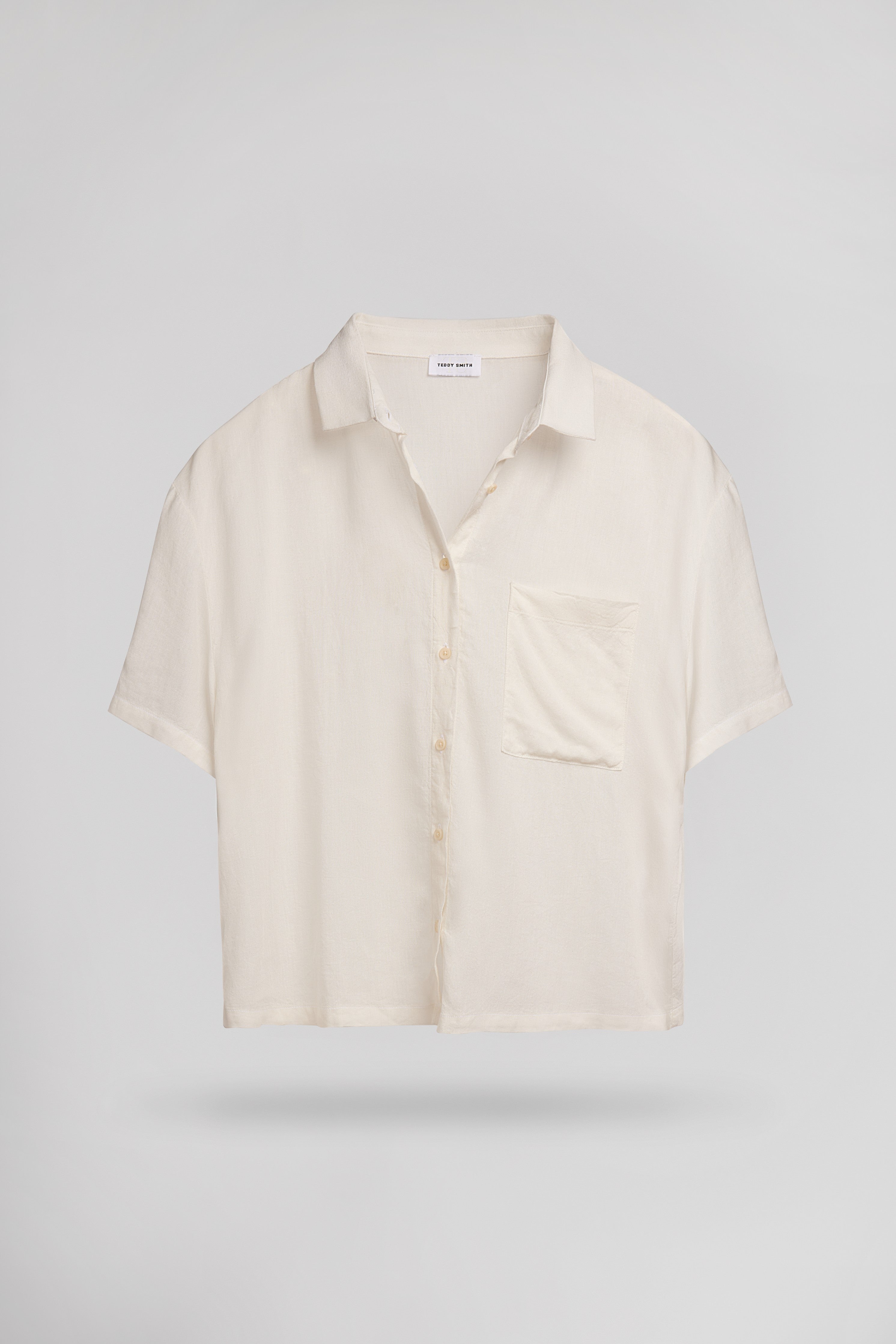Teddy Smith C-Elia MC chemise lin blanche fluide femme