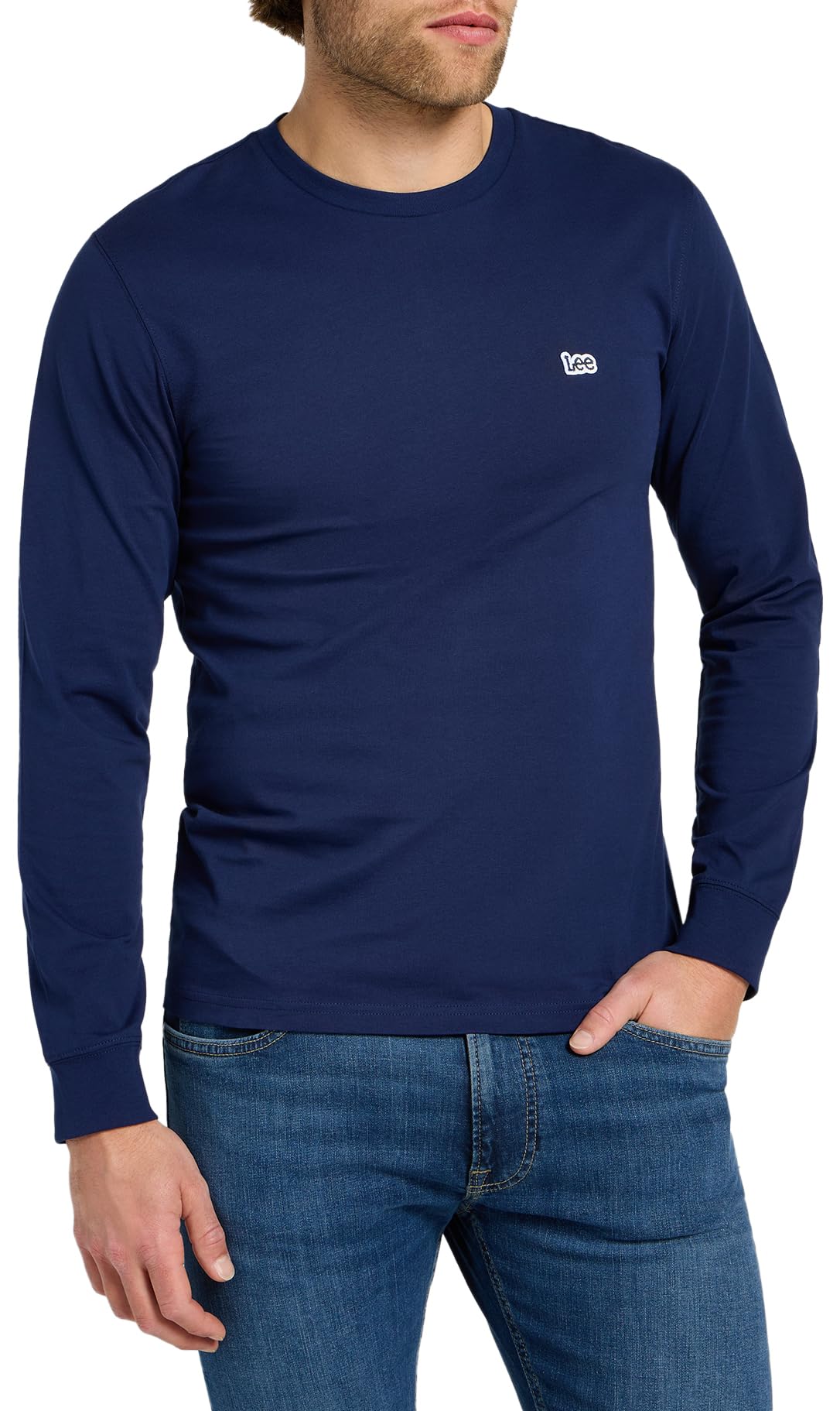 Lee Patch Logo LS tee-shirt homme Glazed Ginger