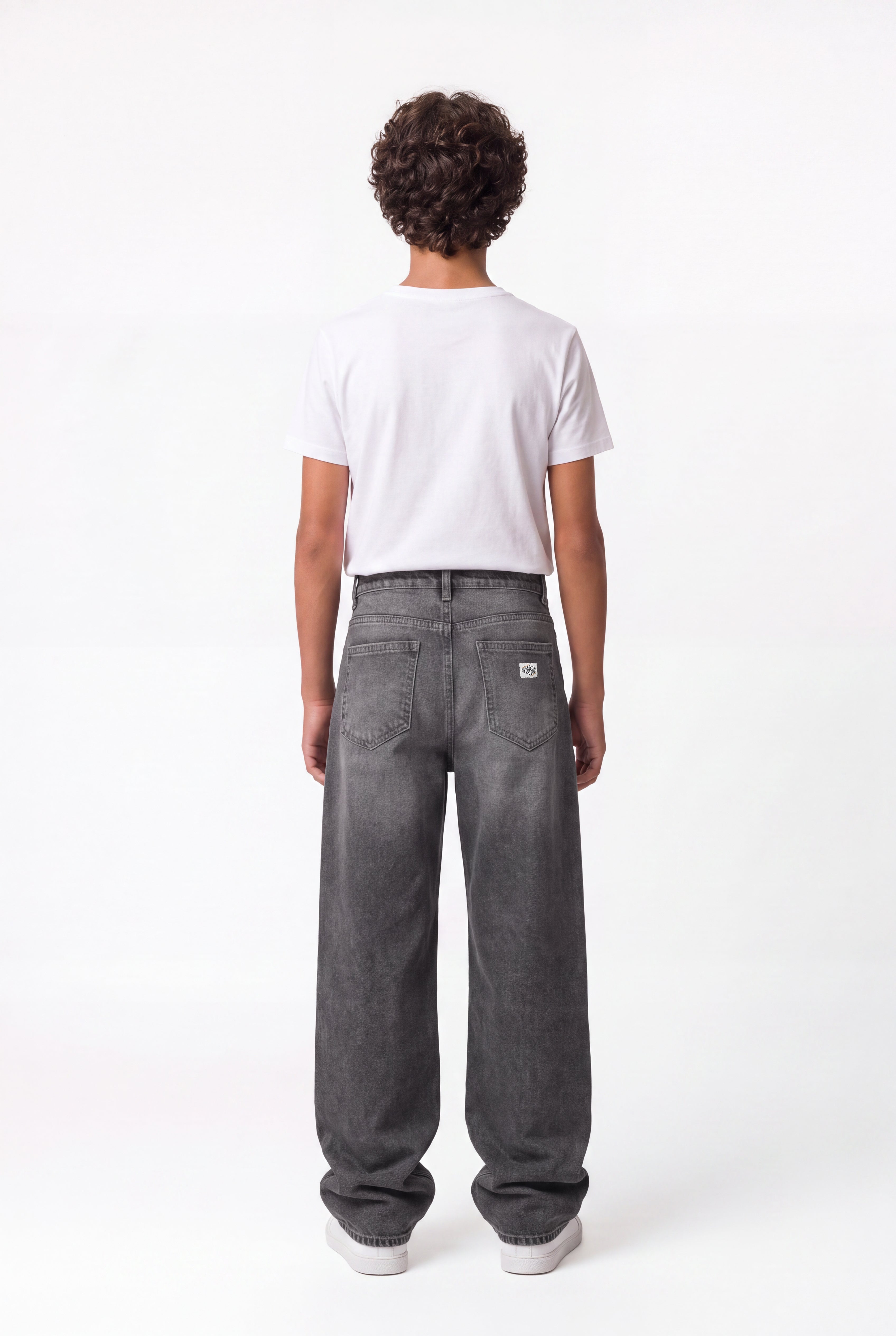 Teddy Smith Big Memphis JR jean baggy gris garçon