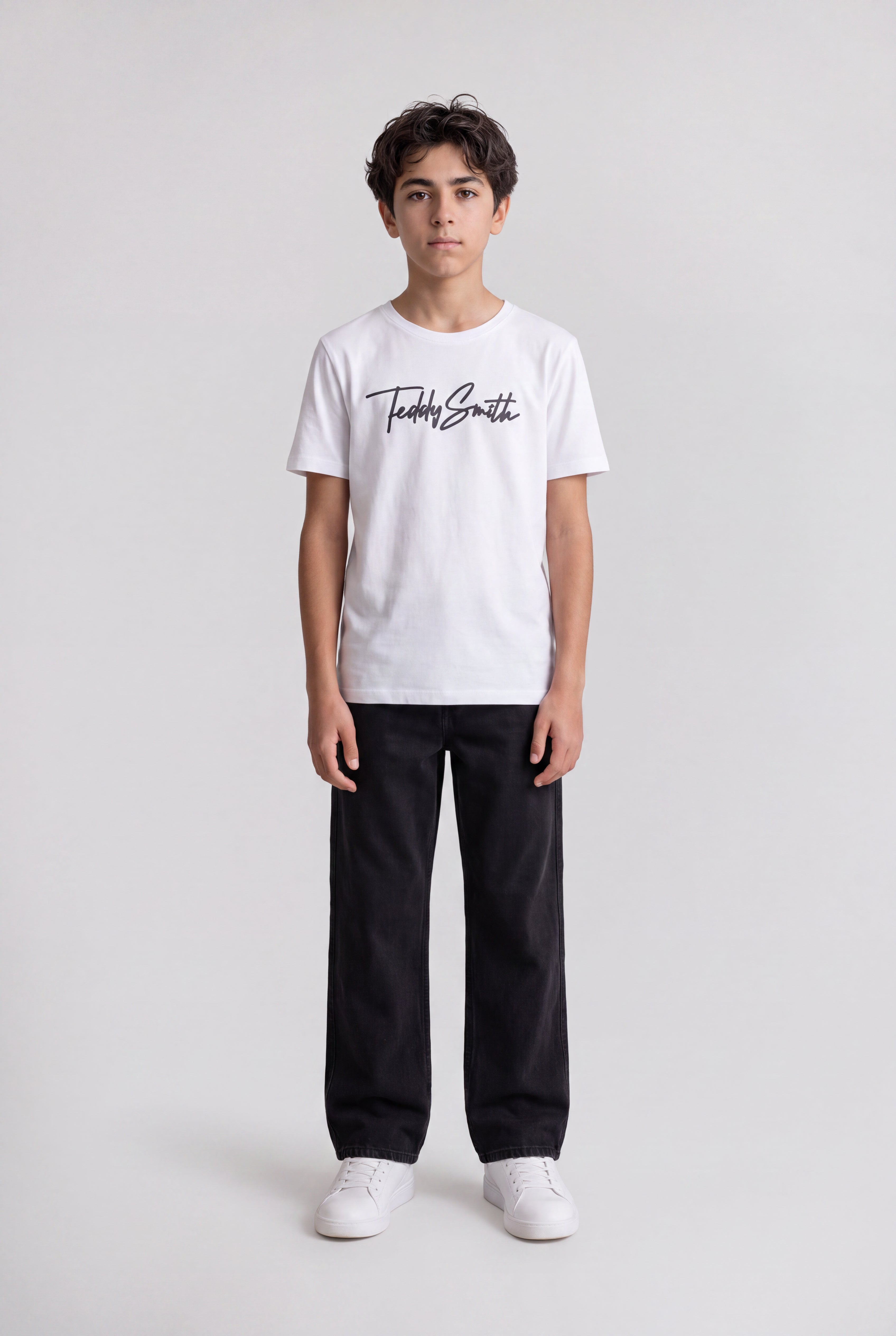 Teddy Smith T-Evan t-shirt garçon blanc coton