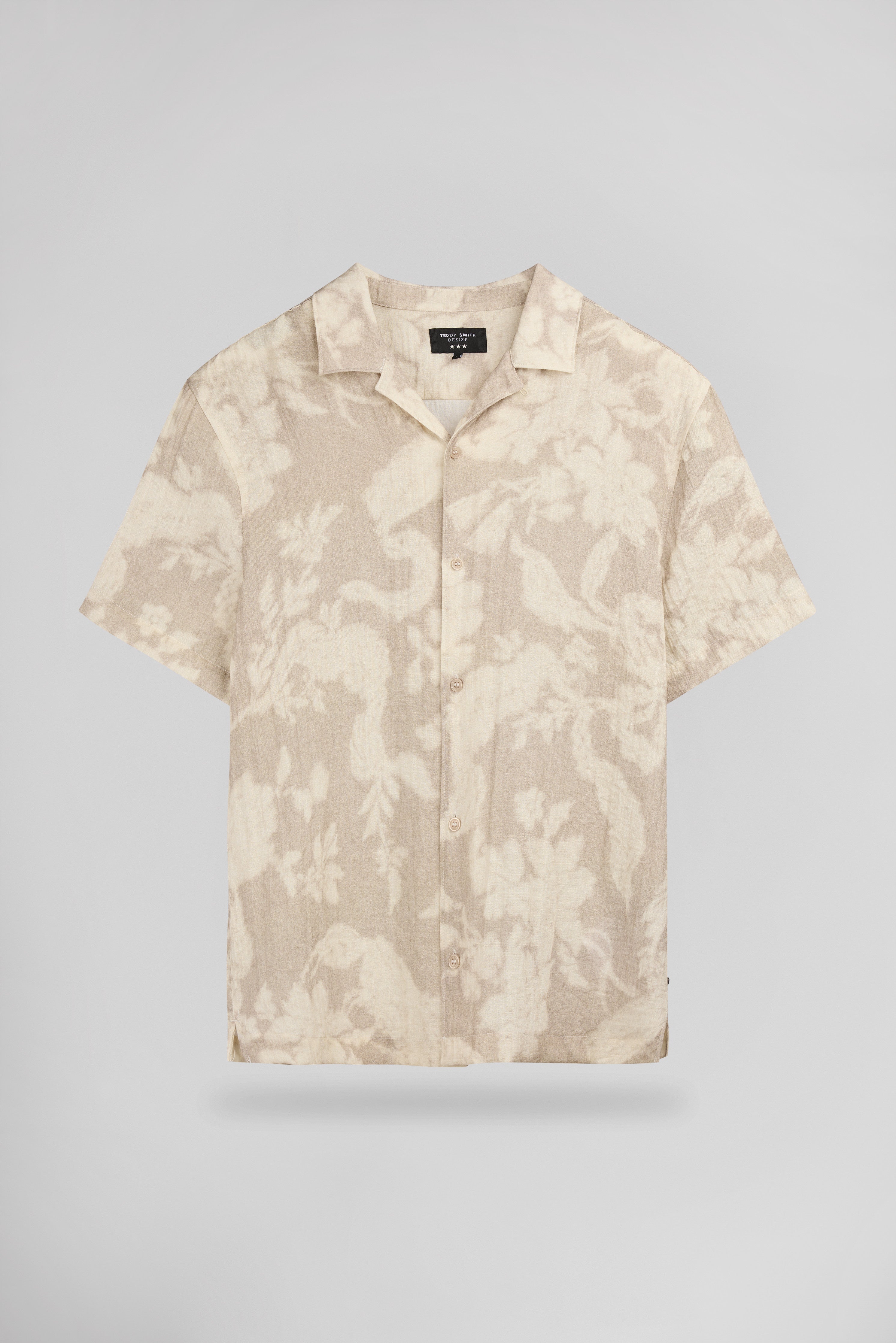 Teddy Smith C-Anders MC chemise hawaienne beige imprime