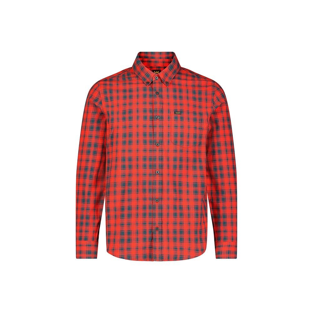 Lee Bueller chemise button down regular bleue coton homme