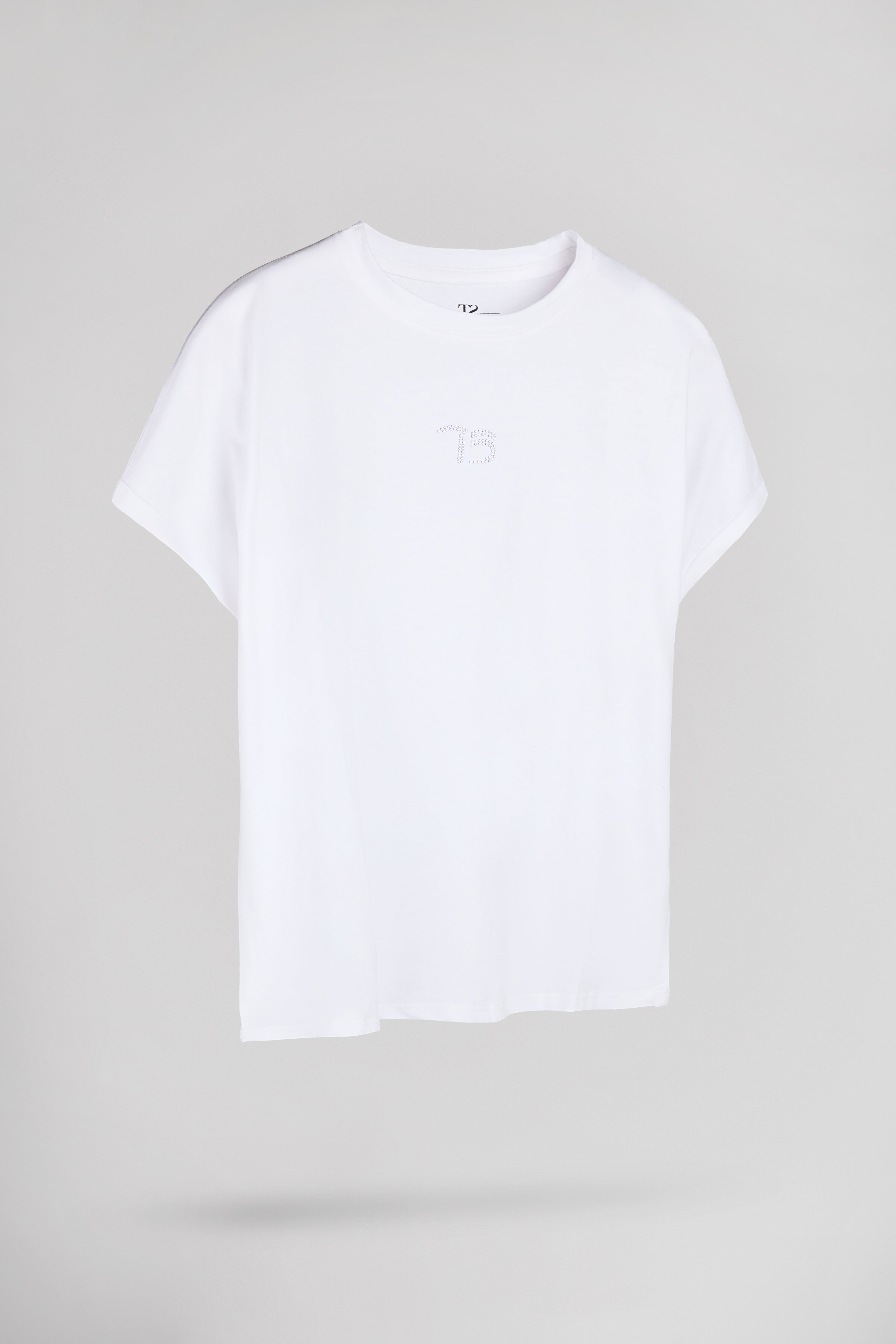 Teddy Smith T-Diana T-shirt femme blanc coton uni
