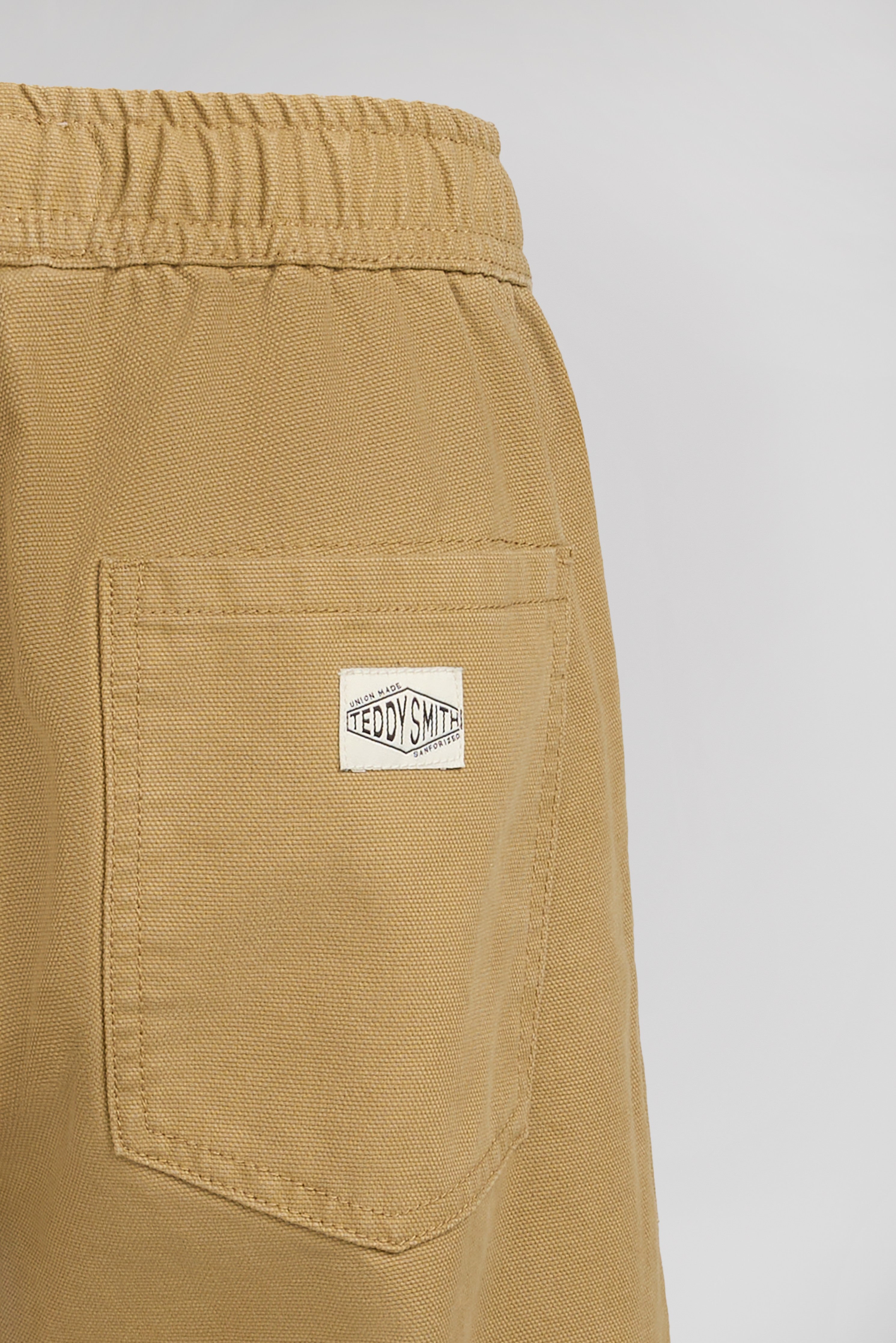 Teddy Smith P-Dexter Jr pantalon large beige coton