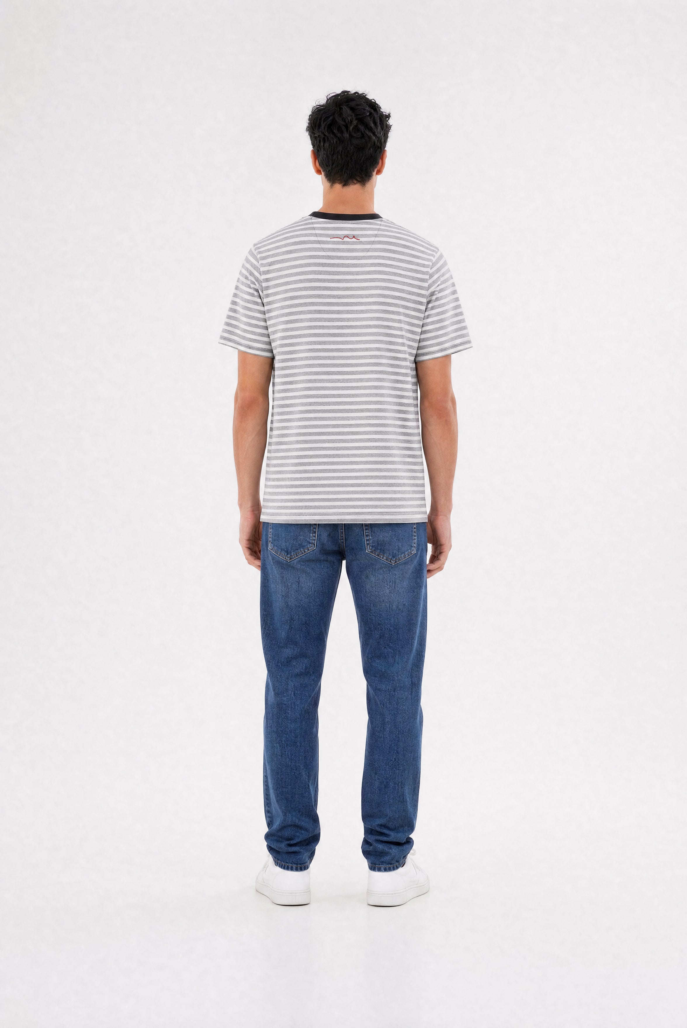 Teddy Smith T-Matias MC t-shirt homme noir rayé