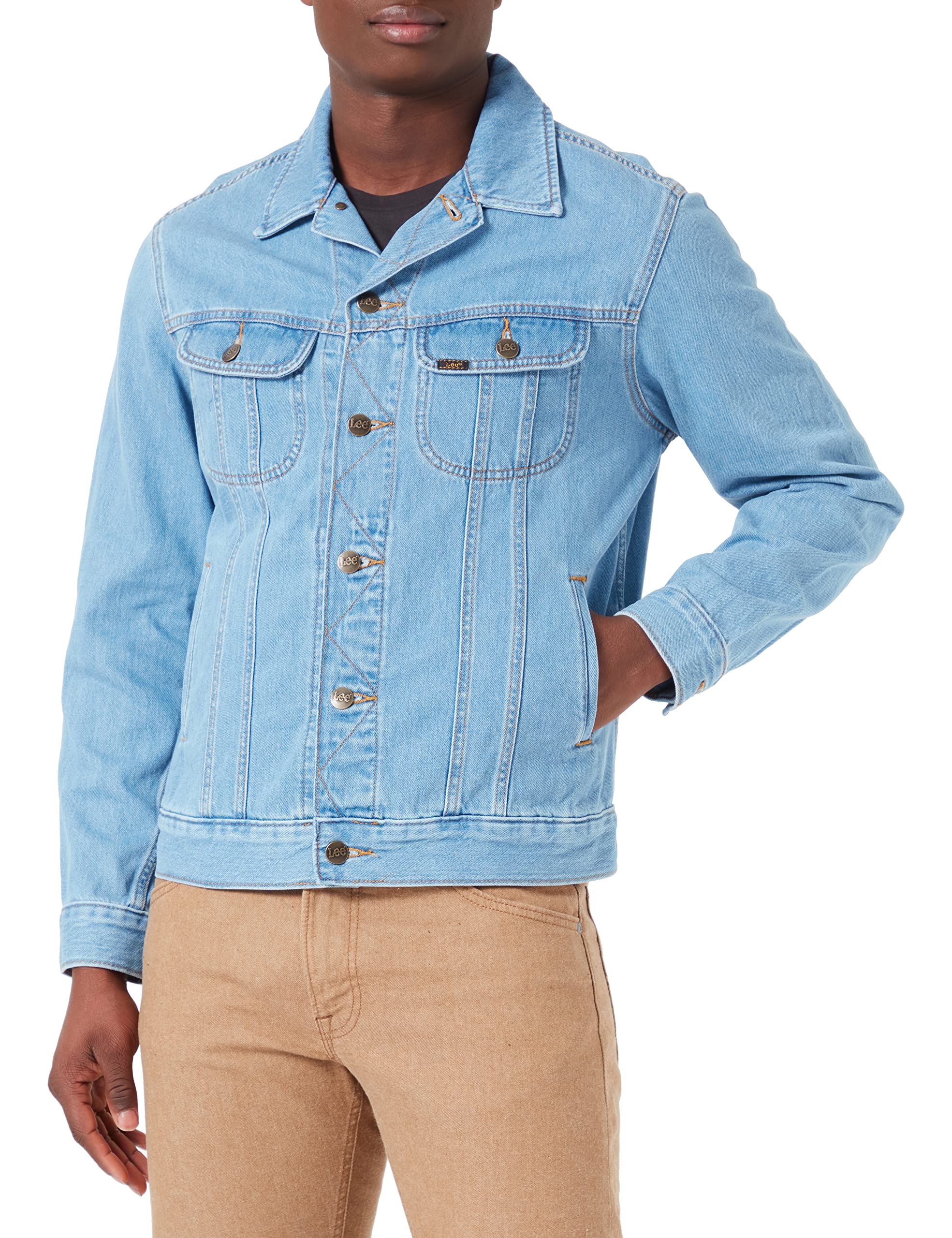 Lee Rider veste en jean homme S bleue denim