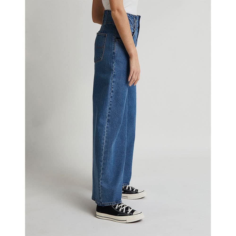 Lee Pleated Straight Leg jean femme taille haute Tencel