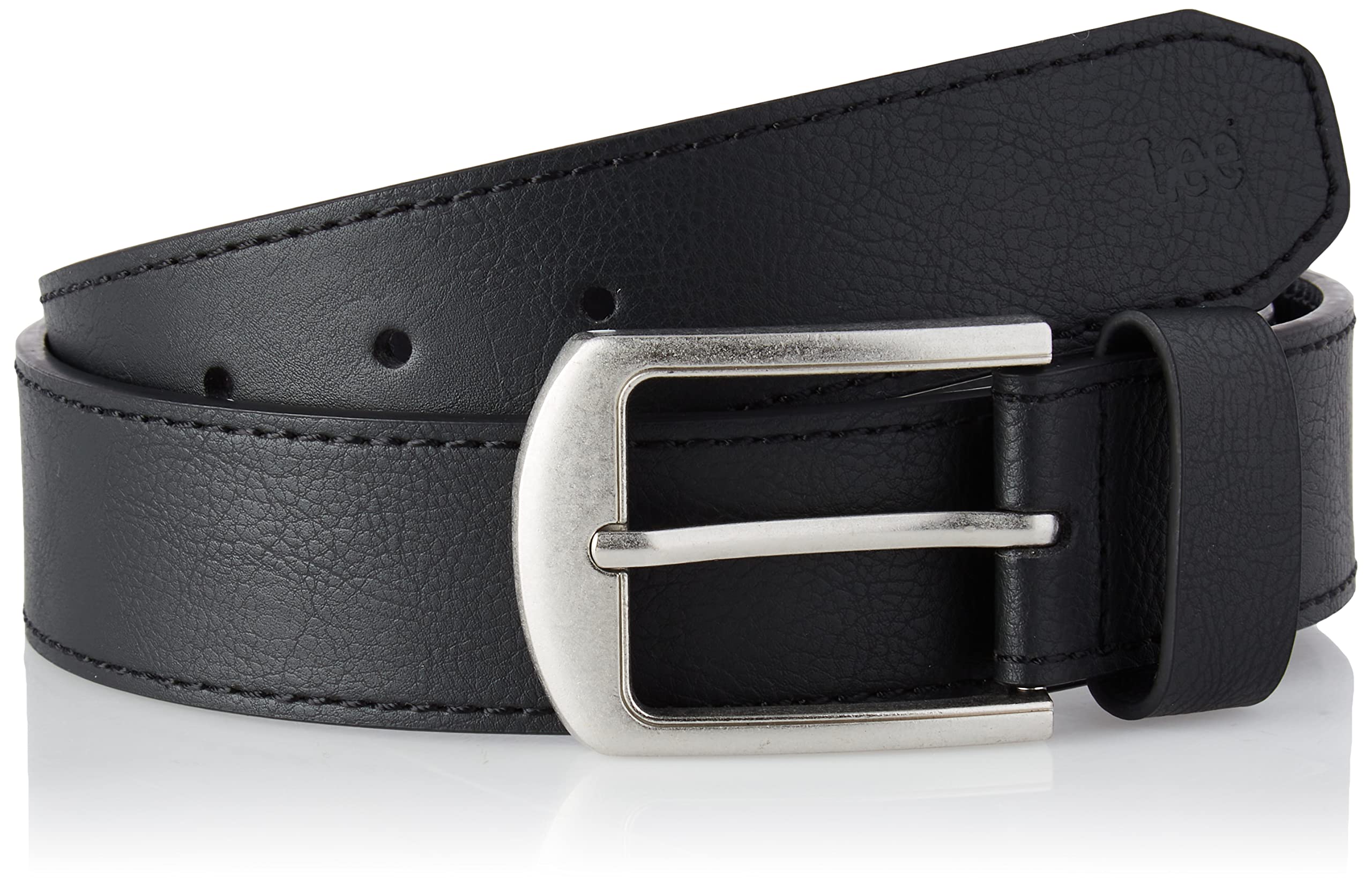 Lee Ceinture Homme 100% Cuir Marron Foncé