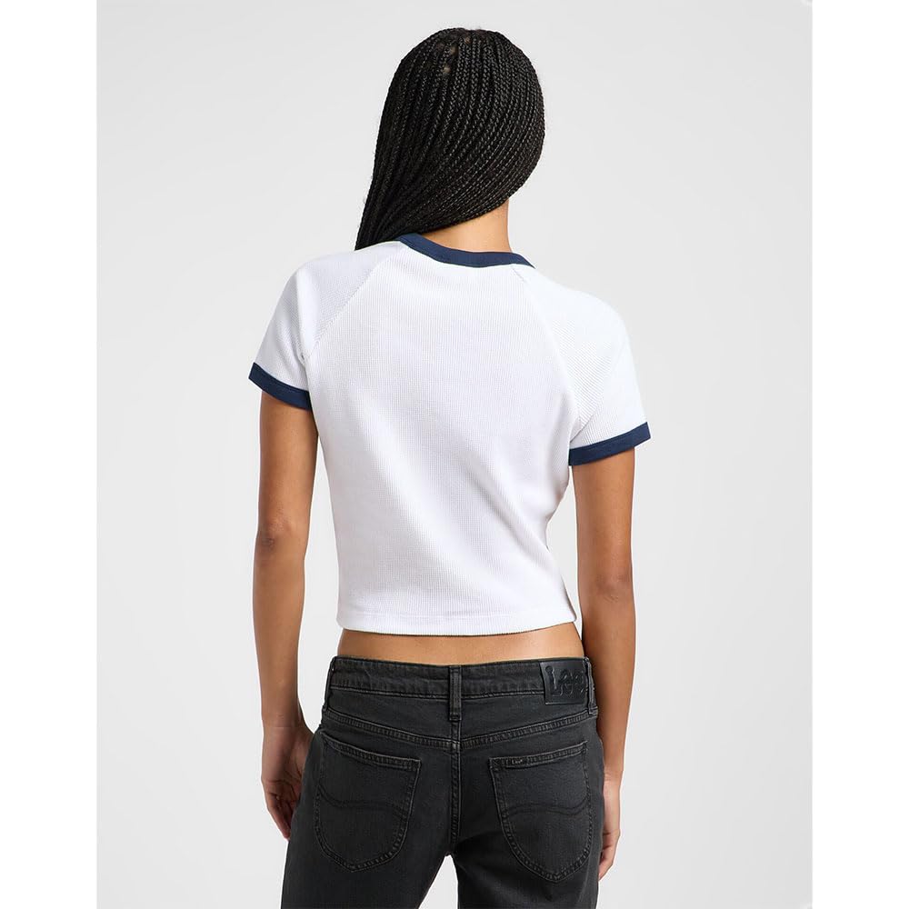 Lee Ringer Raglan Tee t-shirt femme indigo taille M