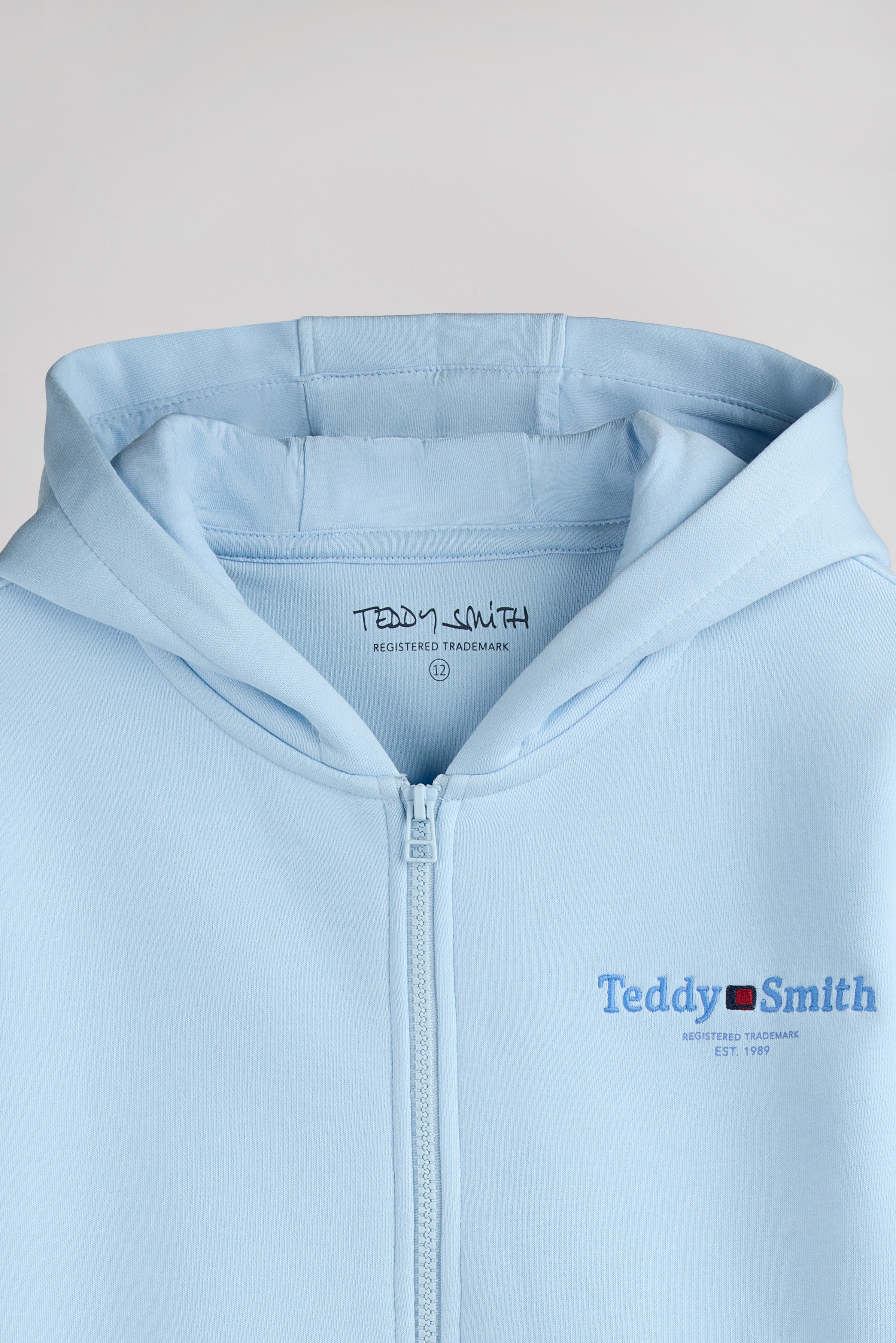 Teddy Smith Giclass Jim HZ JR gilet sweat bleu pastel garçon