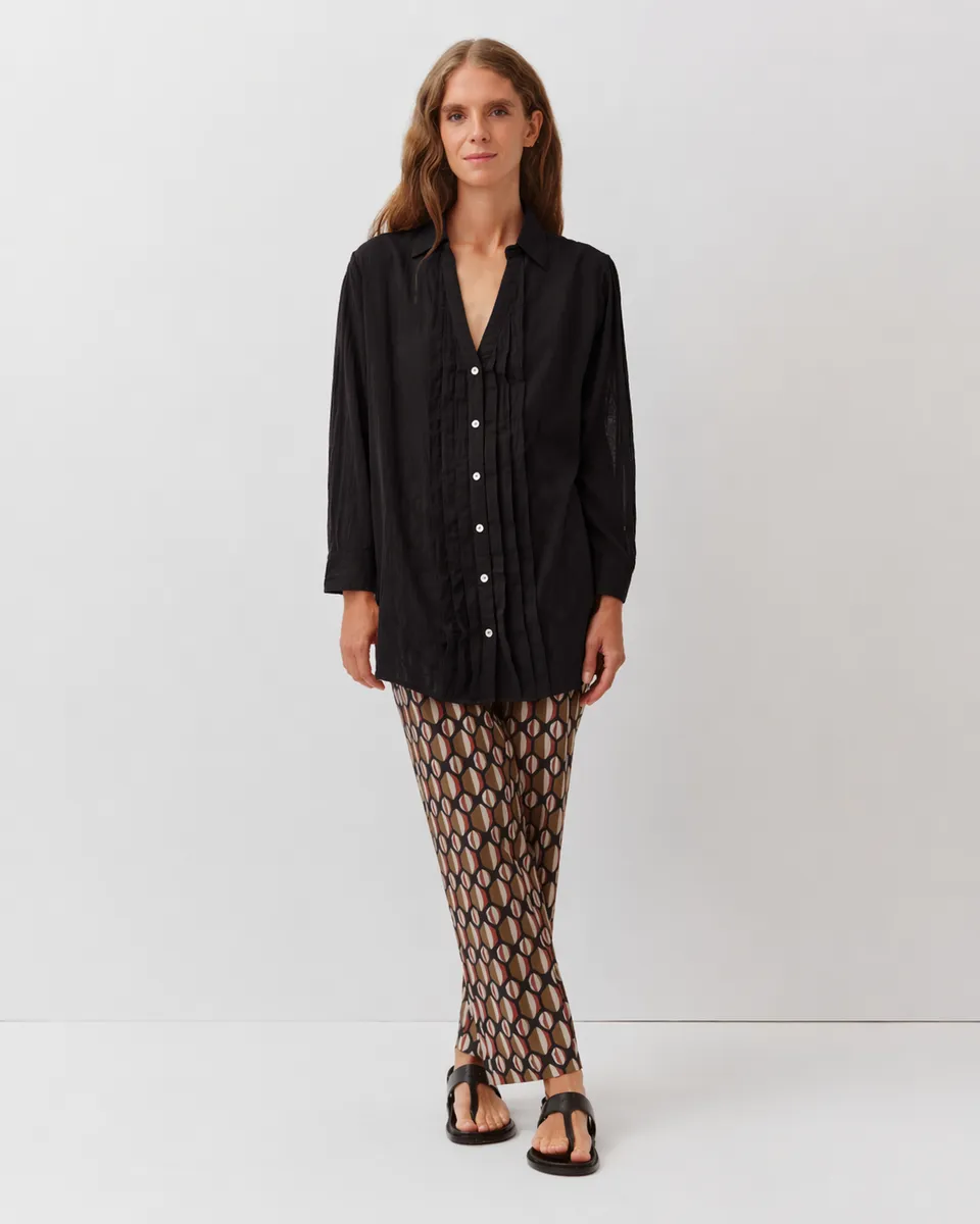 DIEGA CENLIO chemise noire voile coton
