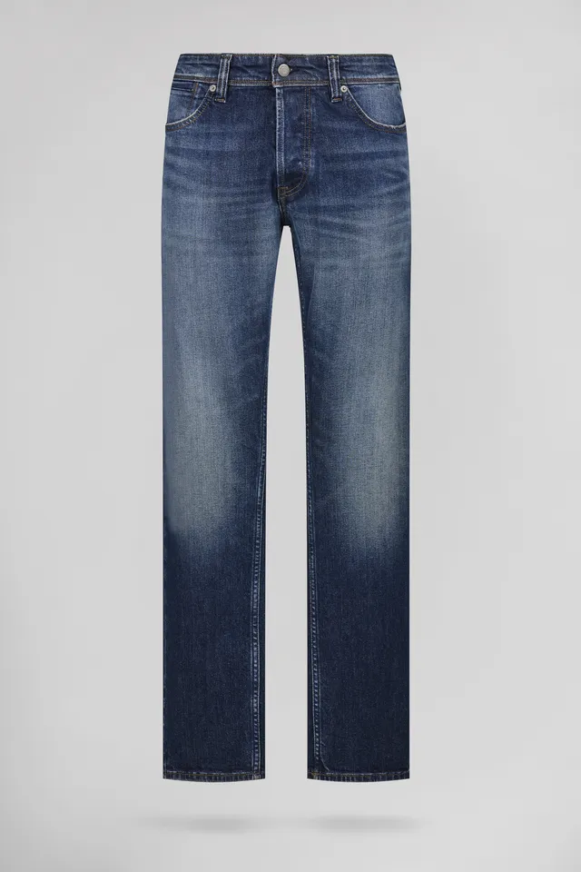 Teddy Smith REG L32 jean droit homme dark blue stone