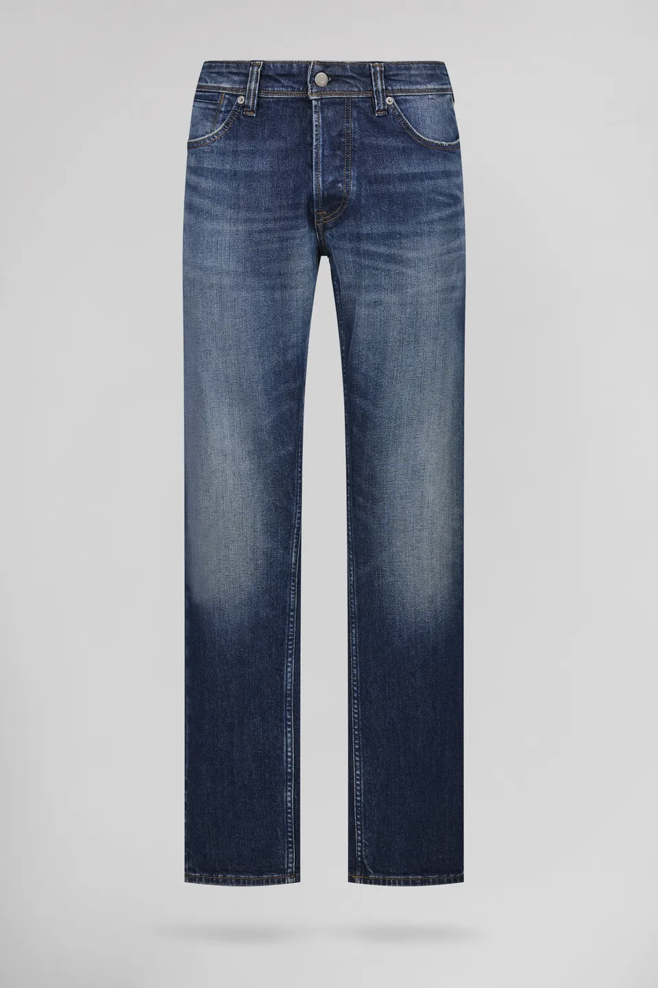 Teddy Smith REG L32 jean droit homme dark blue stone