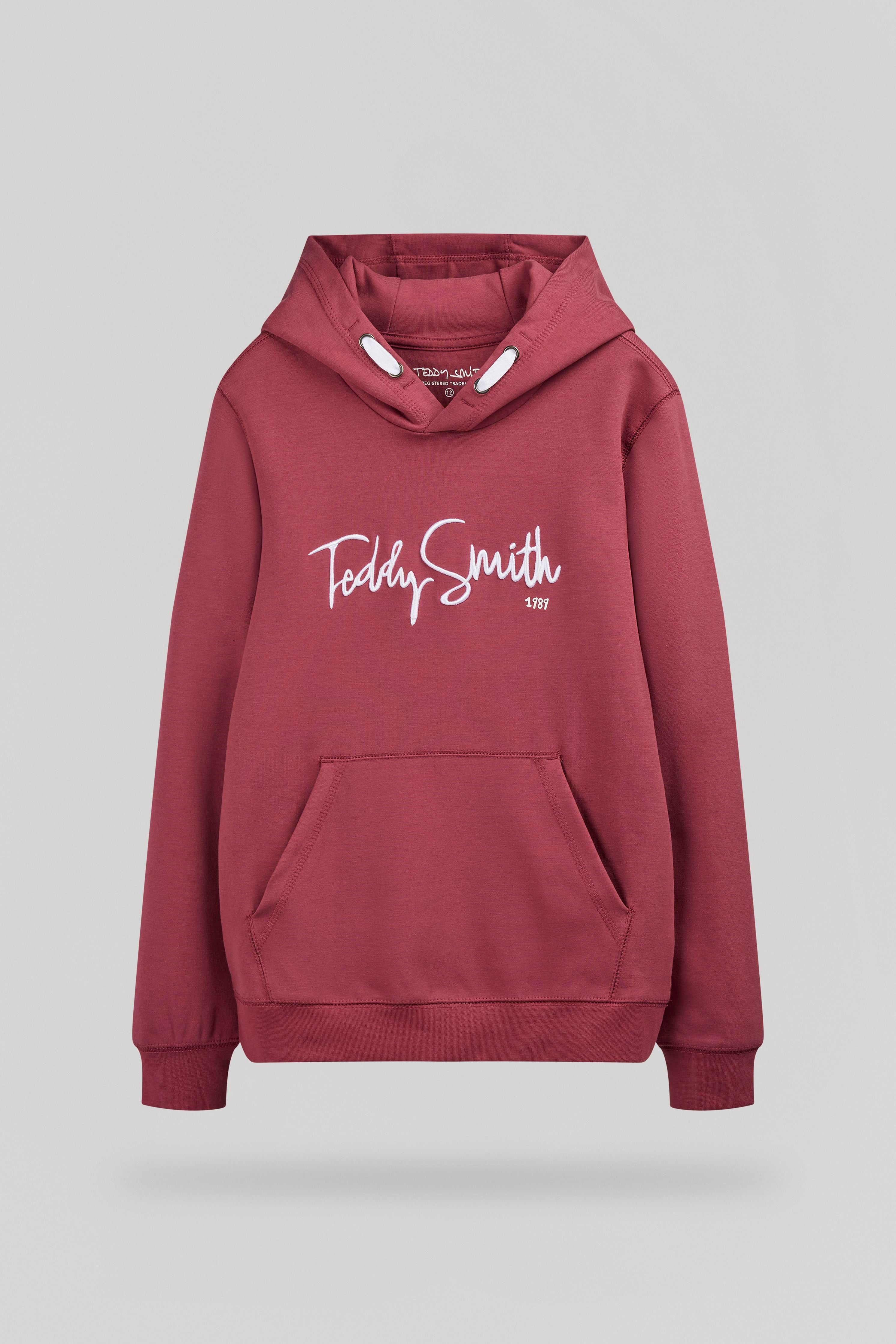 Teddy Smith S-Evry Hoody sweat enfant framboise