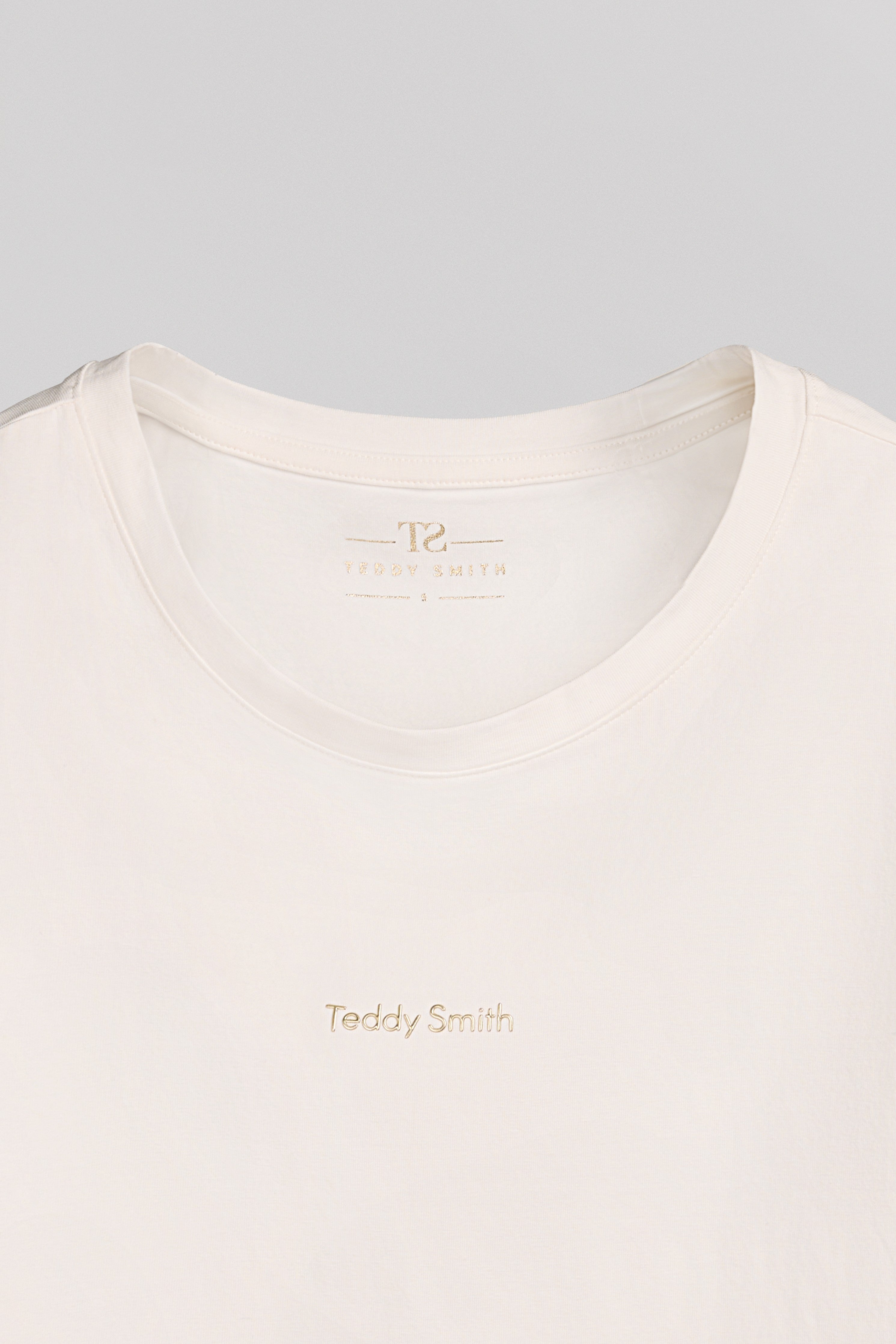 Teddy Smith T-Ribelle t-shirt femme middle white coton