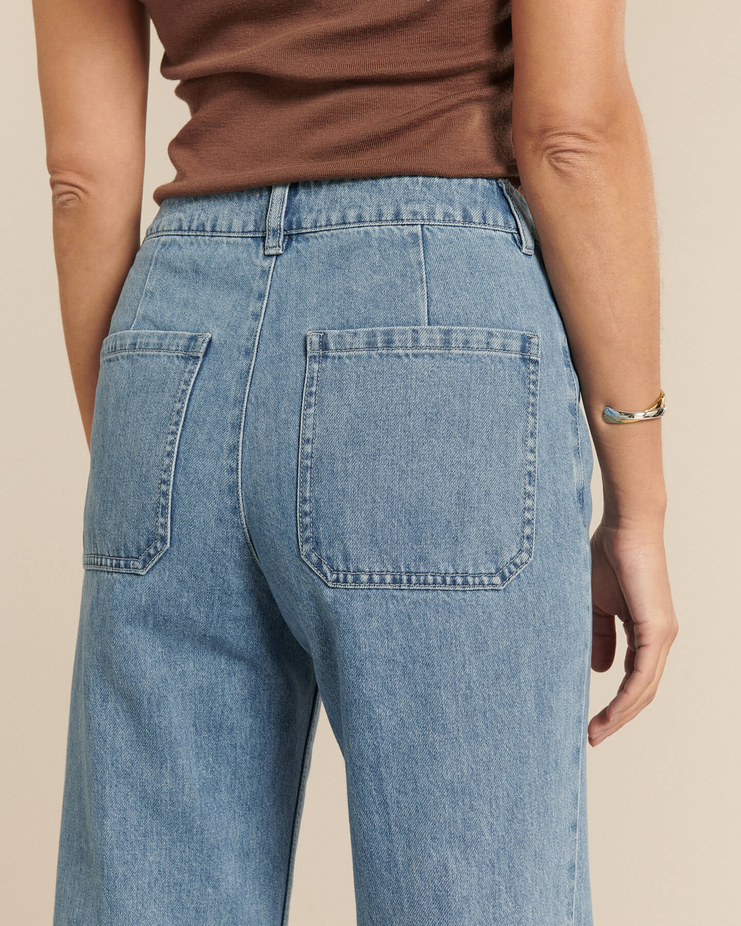 Labdip Swann Denim Past Blue jean large taille haute