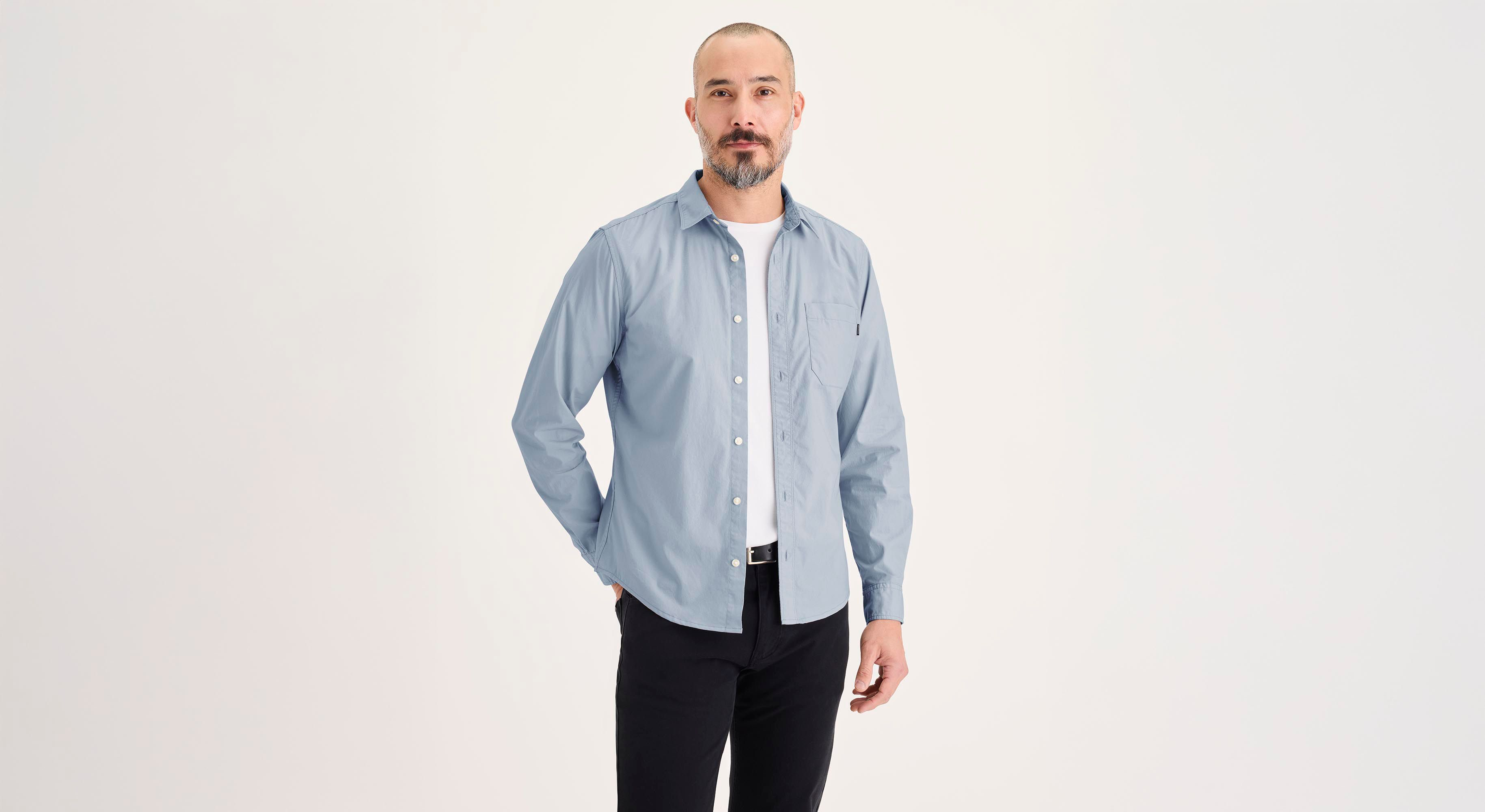 Dockers Ultimate chemise slim homme bleu délavé