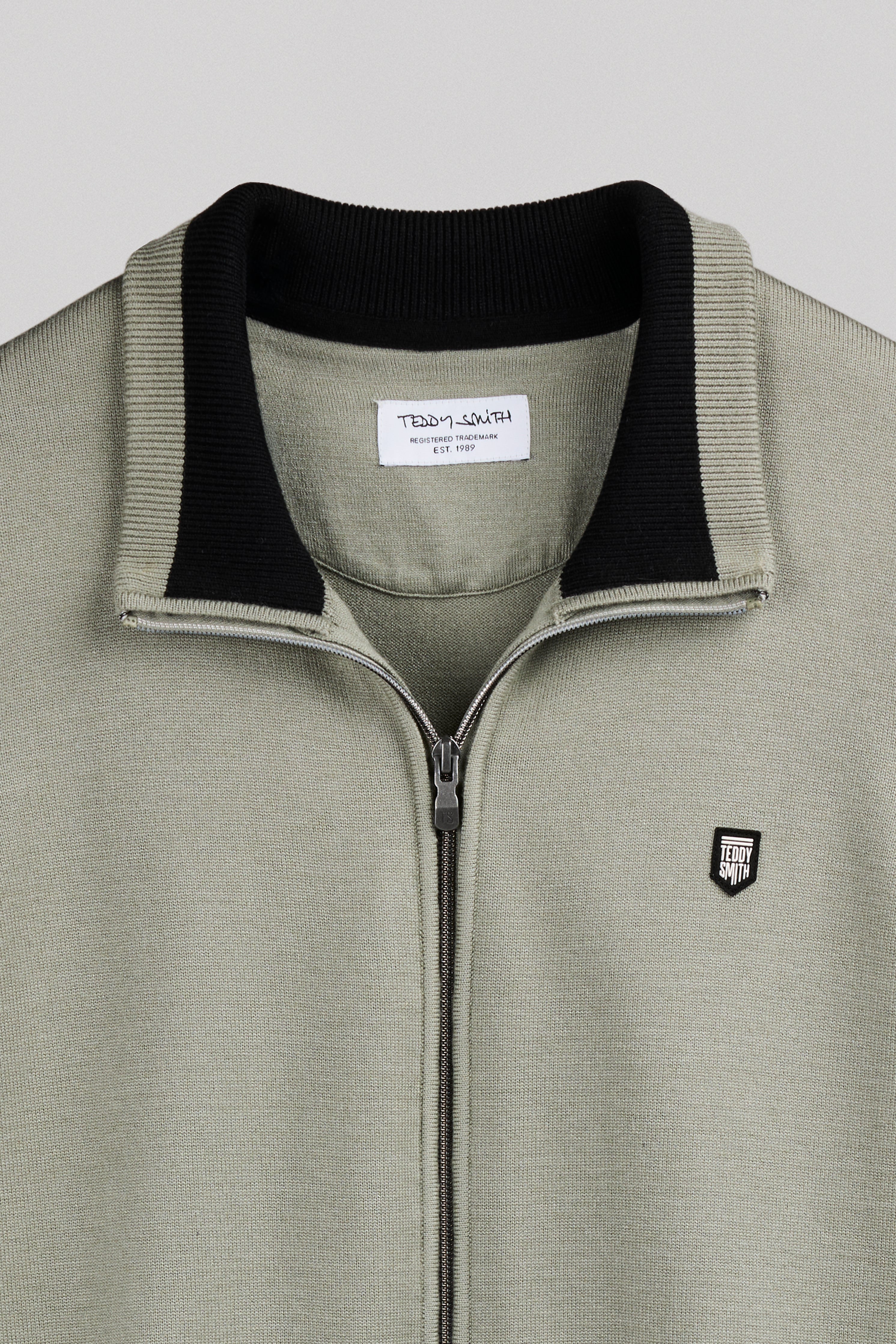 Teddy Smith G-Martyn gilet zippé kaki homme