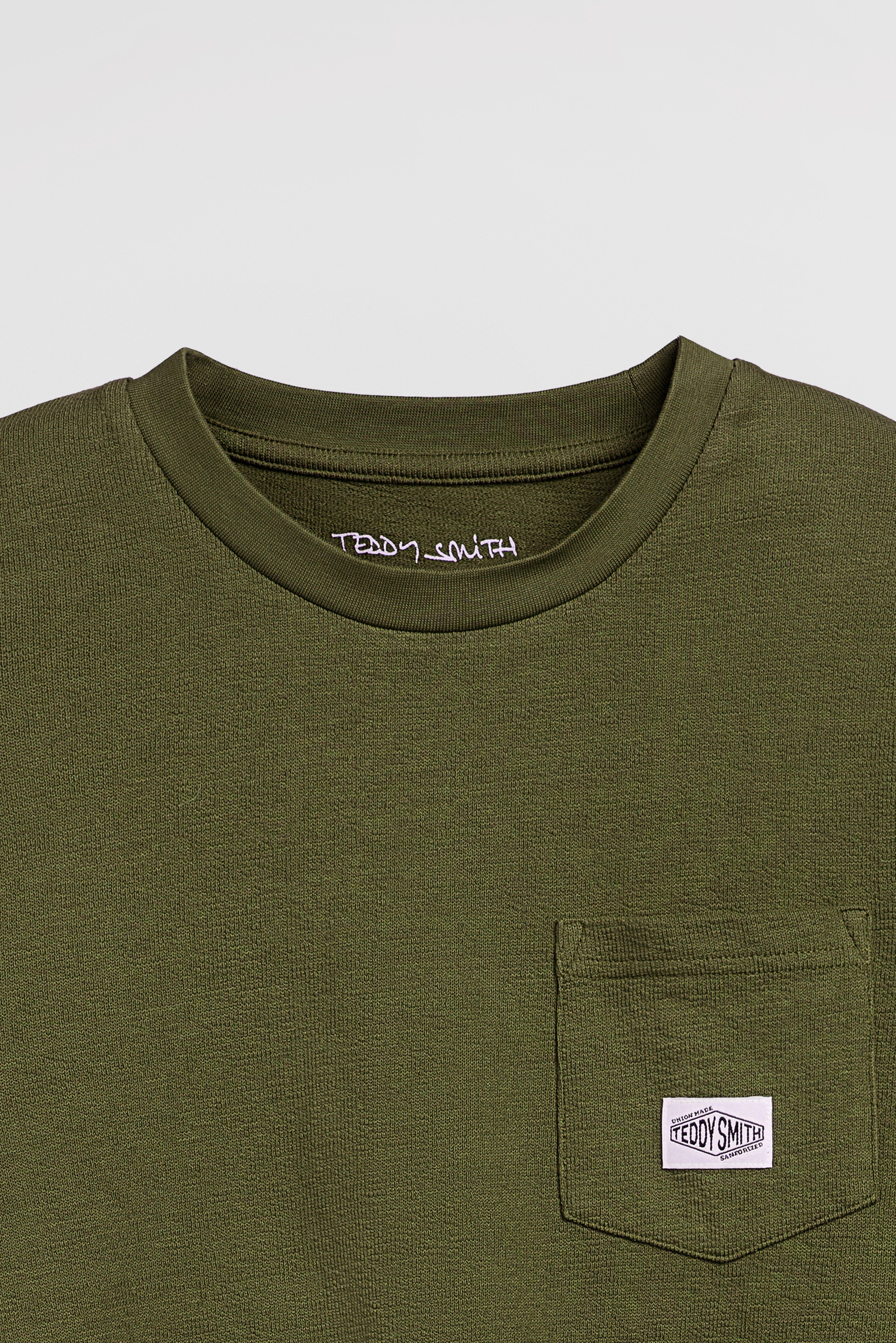 Teddy Smith T-Jameson ML t-shirt kaki homme