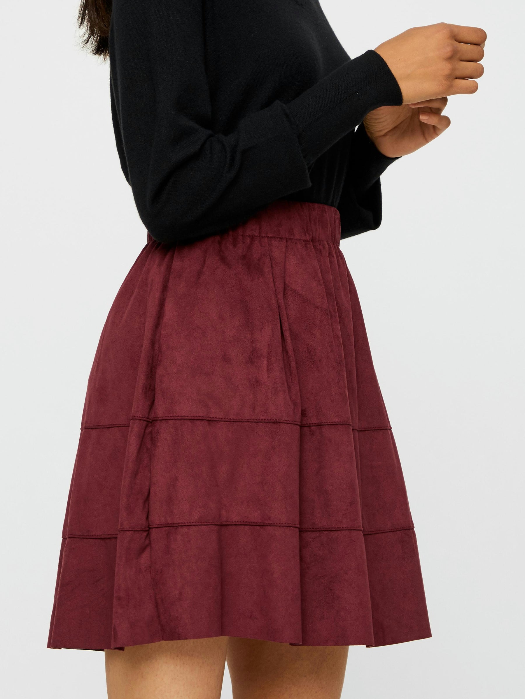 Noisy May jupe courte daim synthétique taille élastique