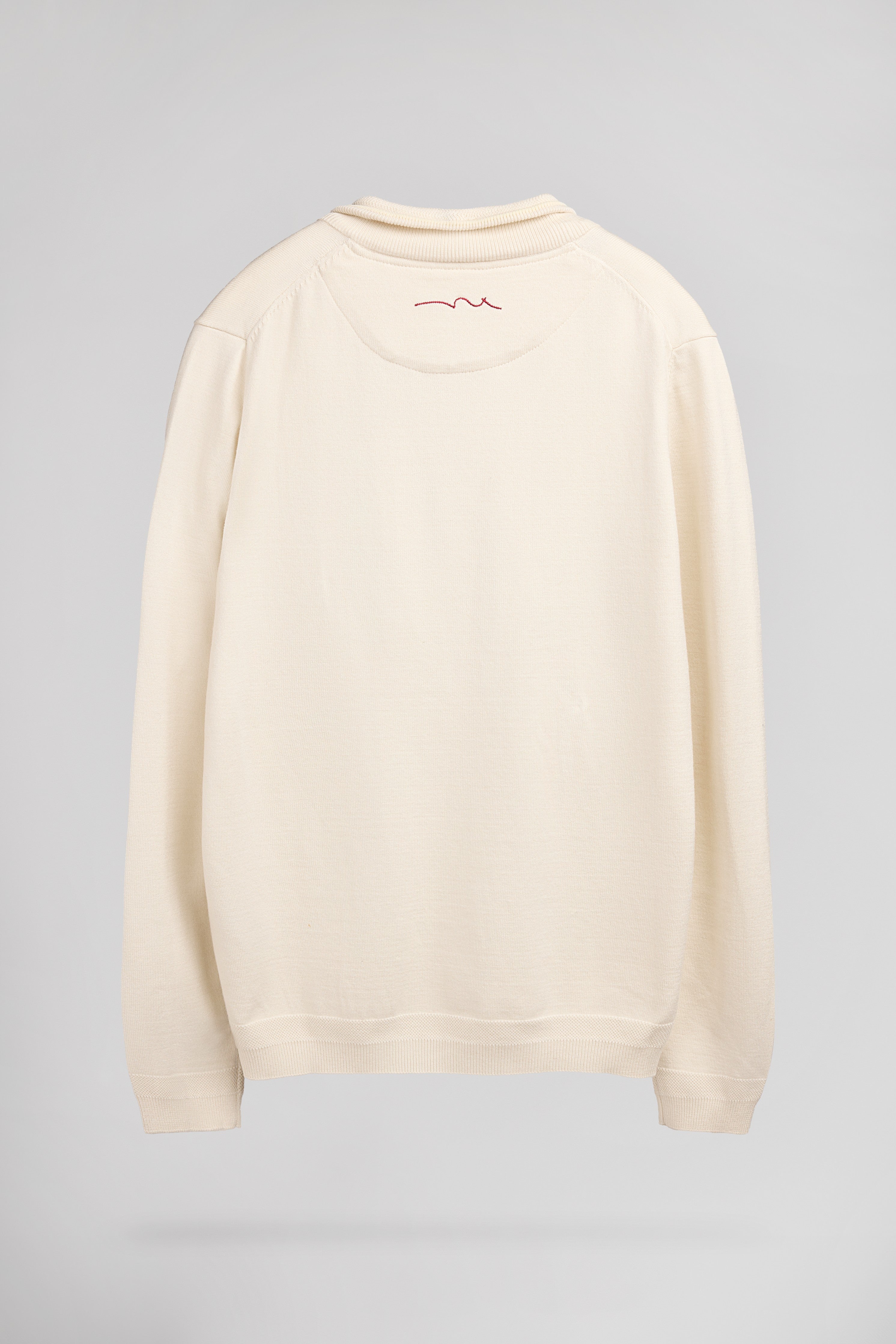 Teddy Smith P-Marty 2 pull crème col montant demi-zip