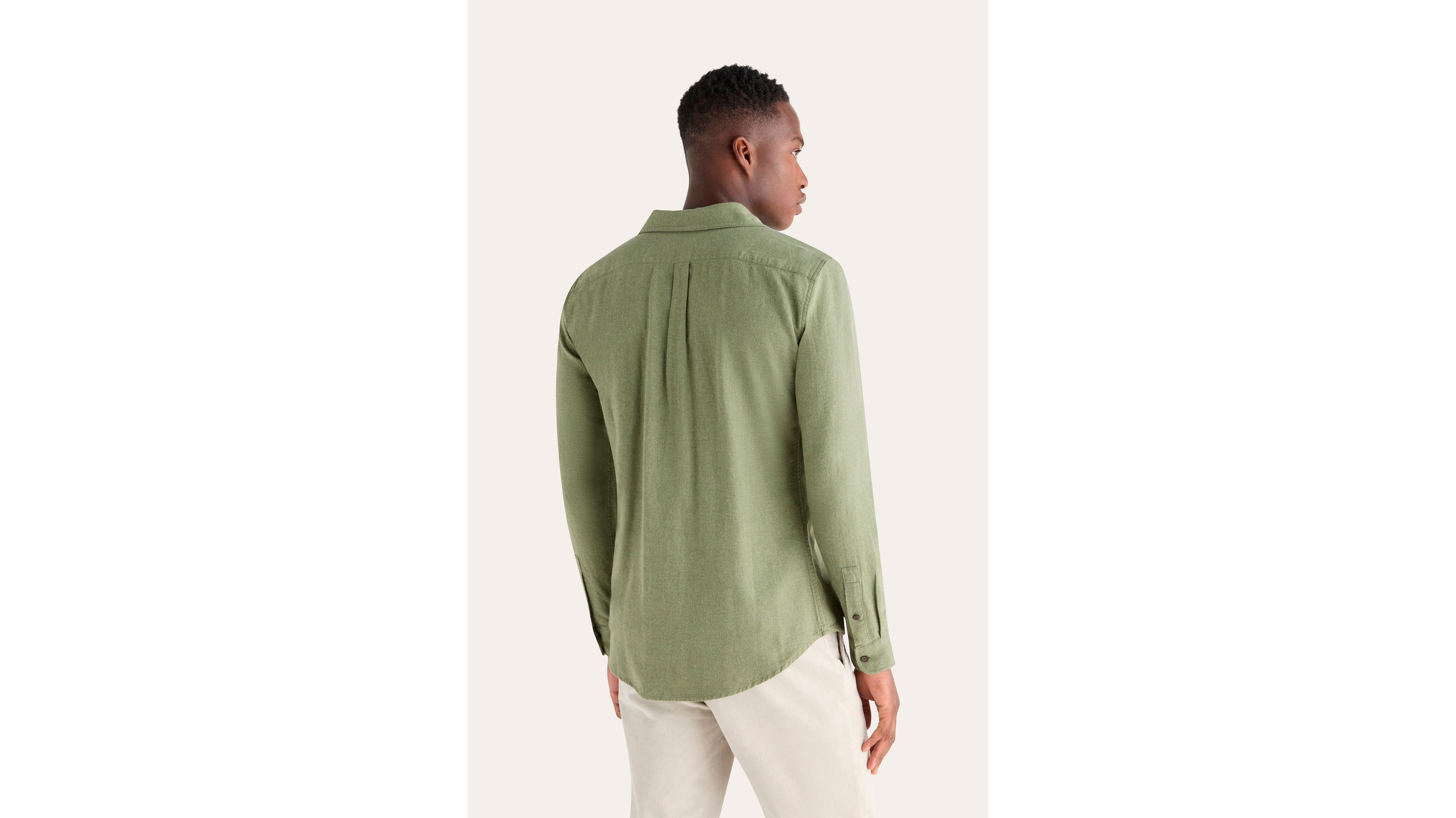 Dockers Icon Slim Fit chemise homme verte boutonnée