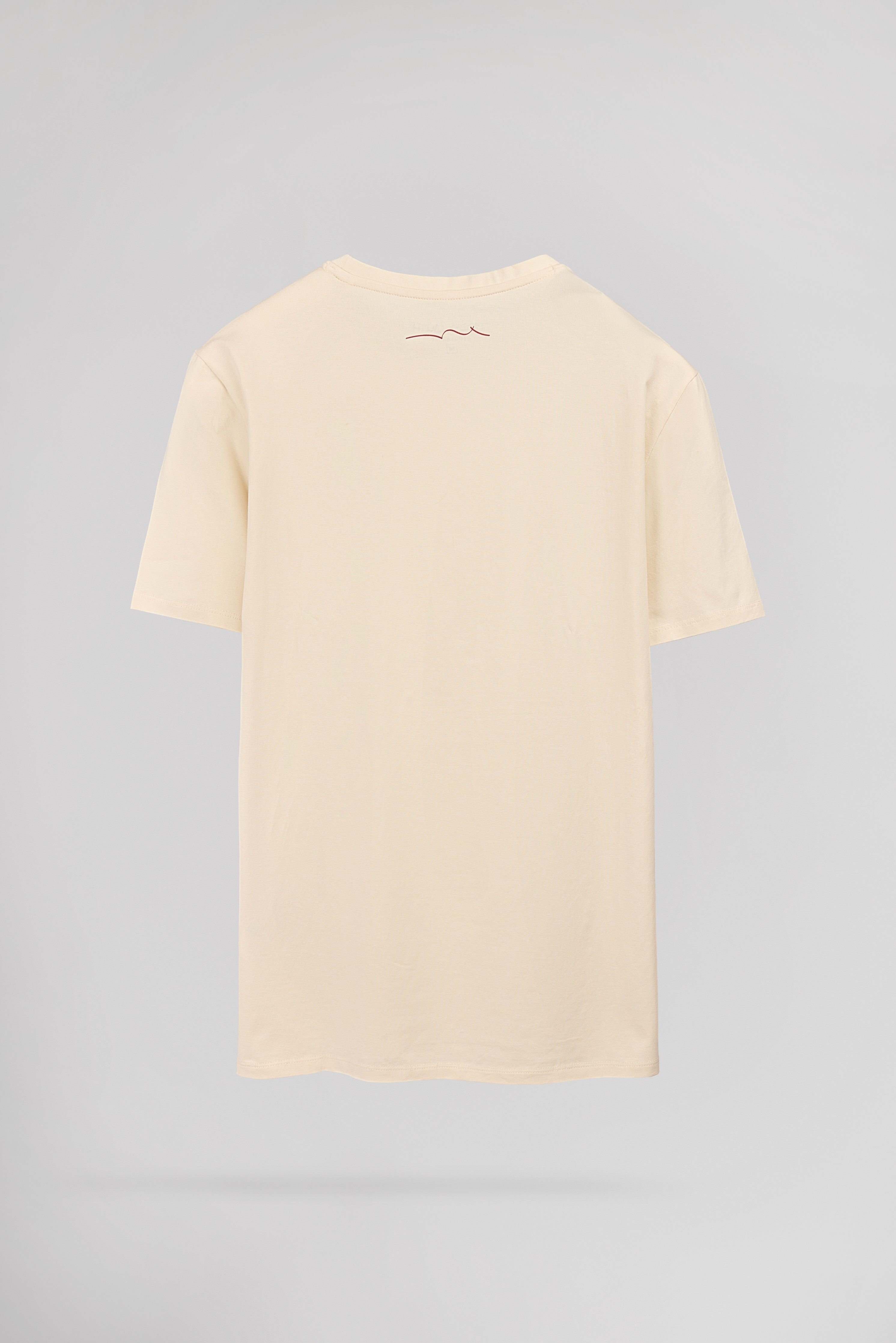 Teddy Smith T-Company t-shirt cream homme col rond