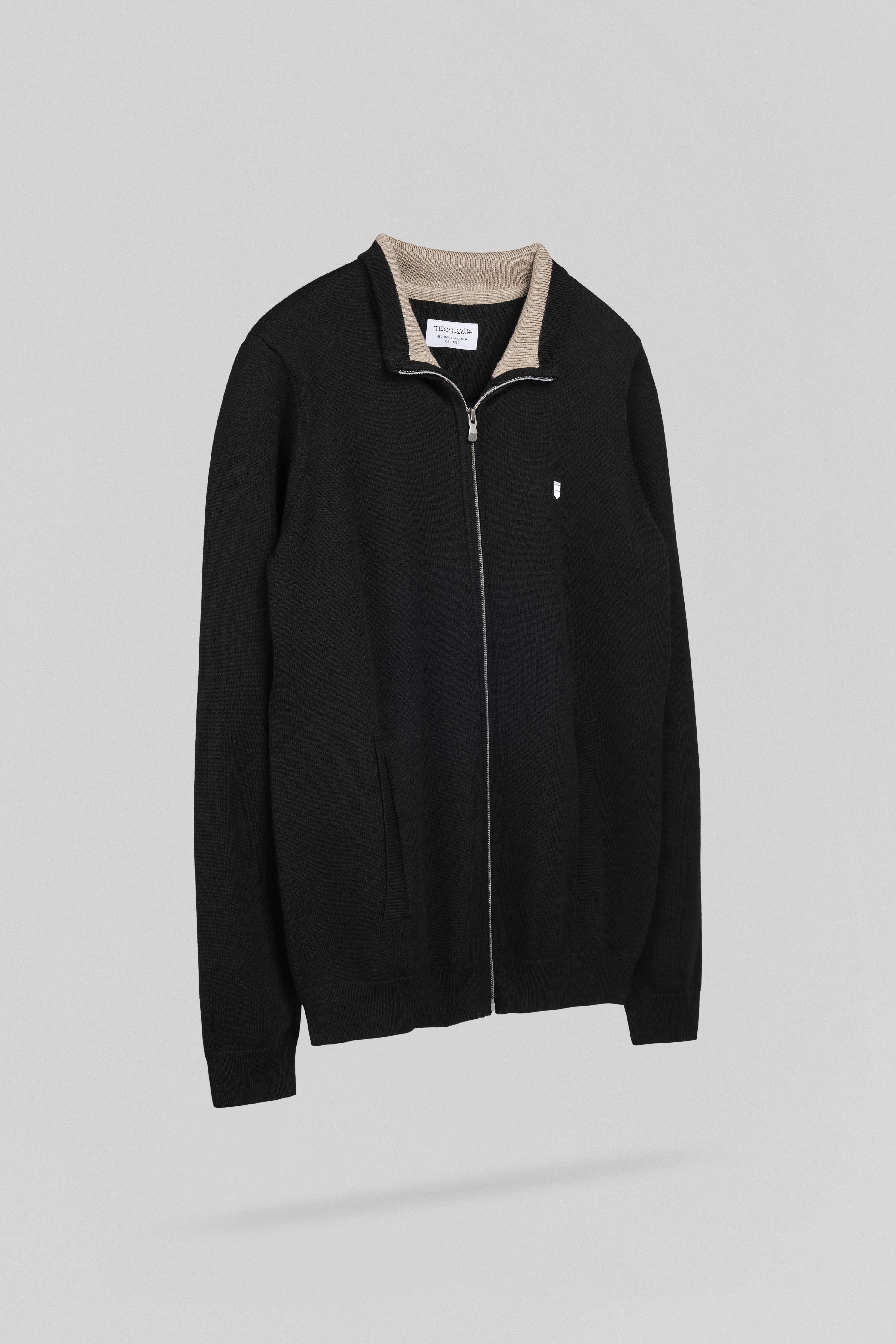 Teddy Smith G-Martyn gilet zippé noir col montant
