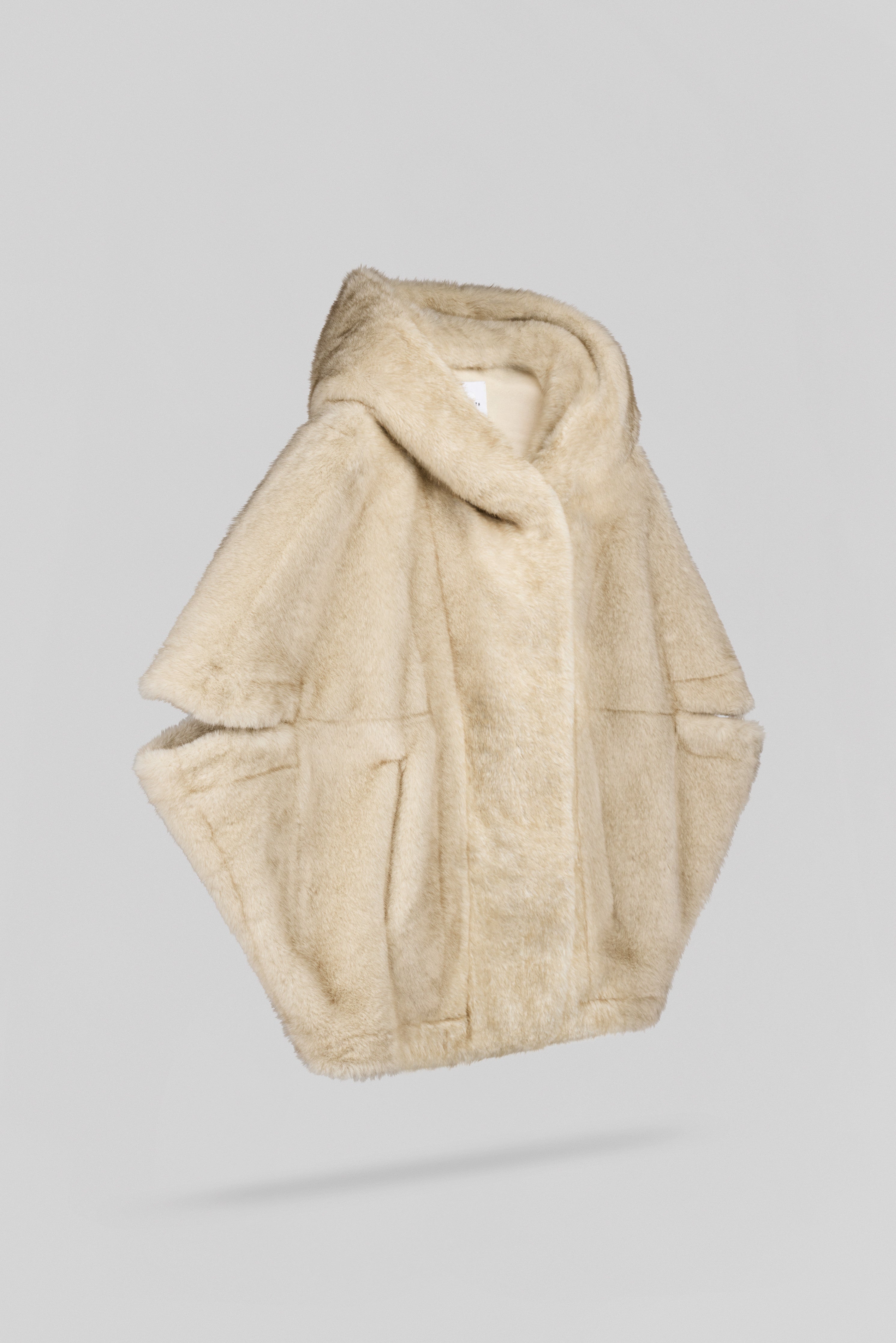 Teddy Smith B-Anouk blouson fausse fourrure beige capuche