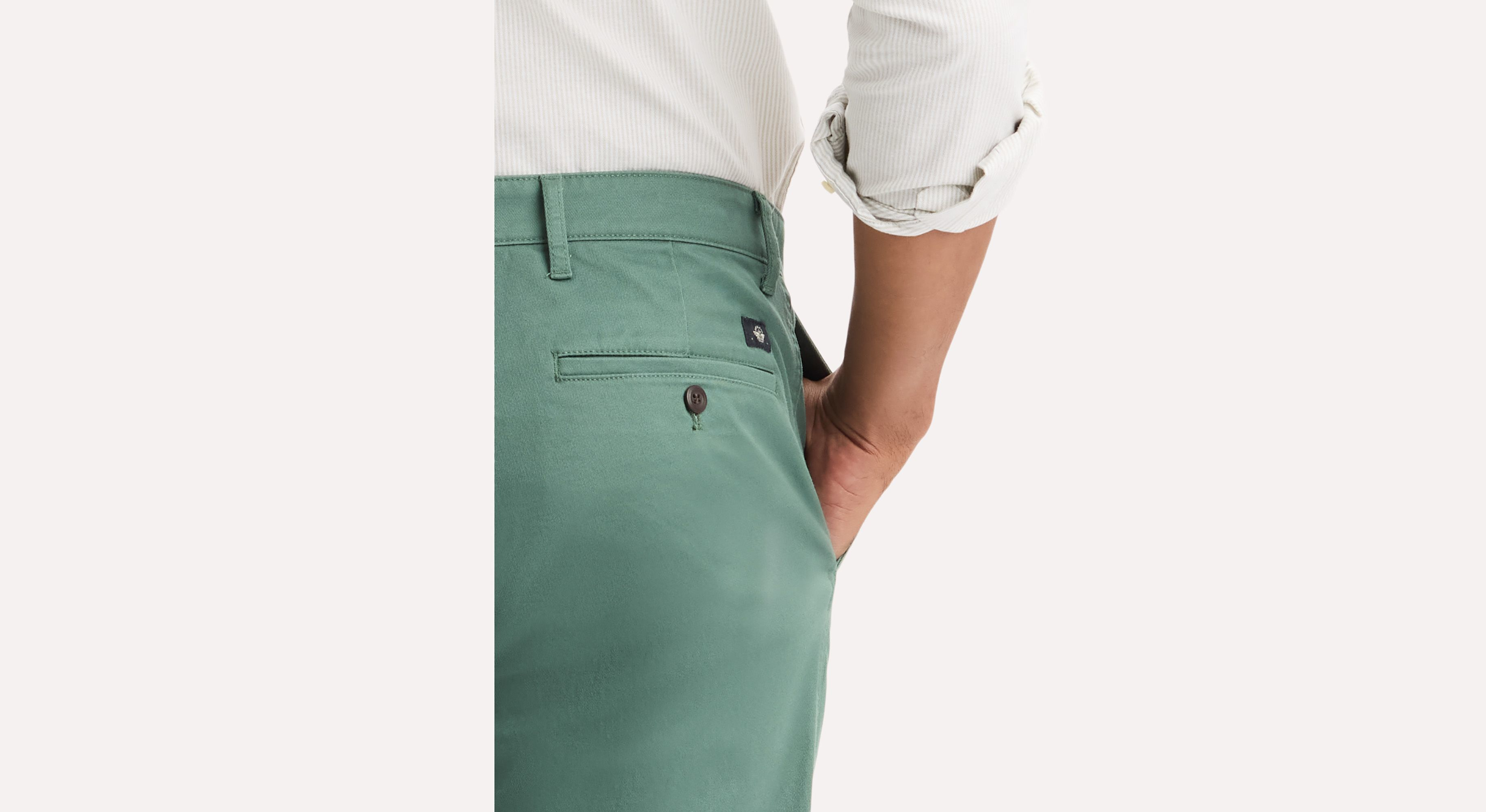 Dockers Original Slim Fit pantalon chino vert coton stretch