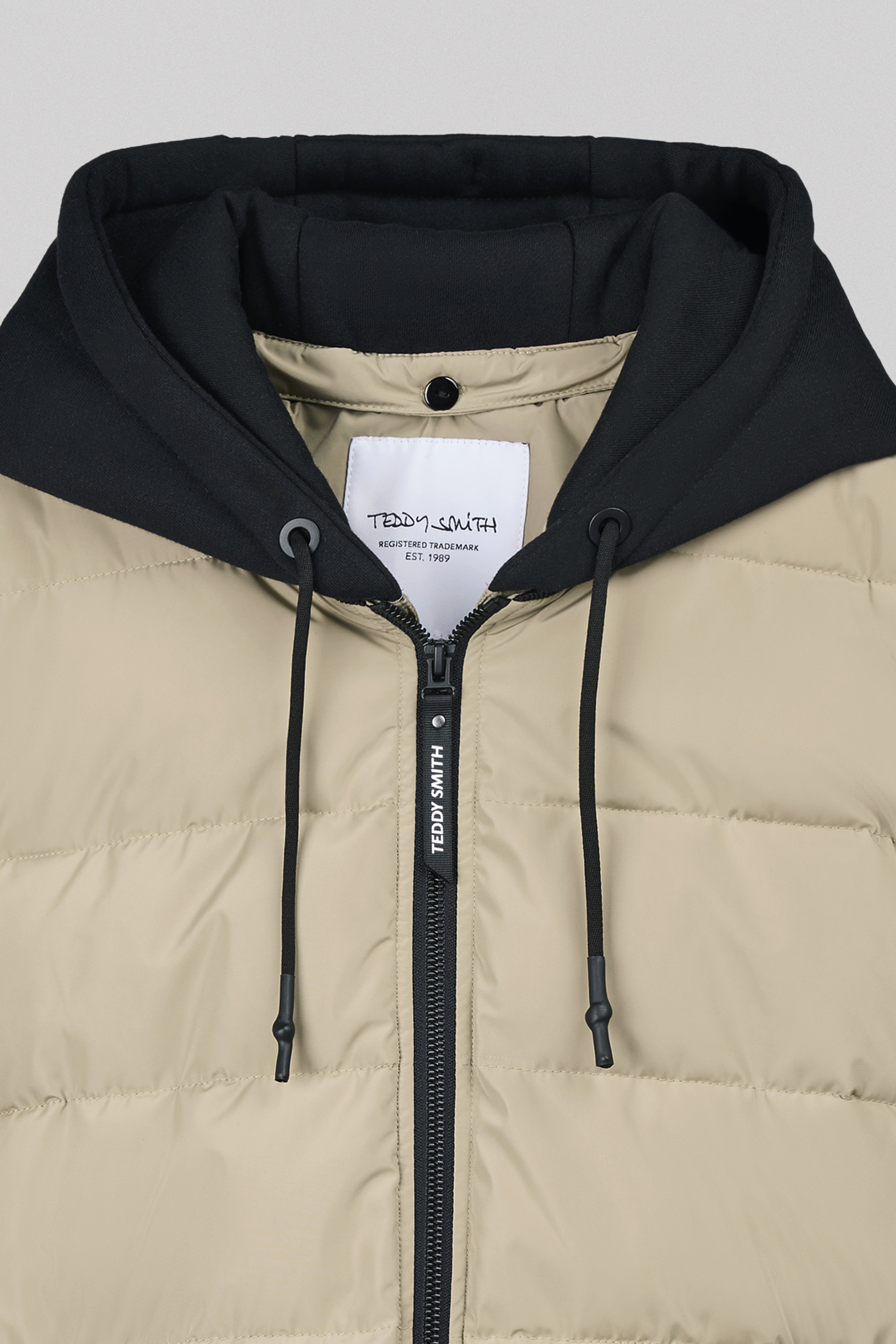 Teddy Smith B-East Wolf doudoune beige capuche amovible