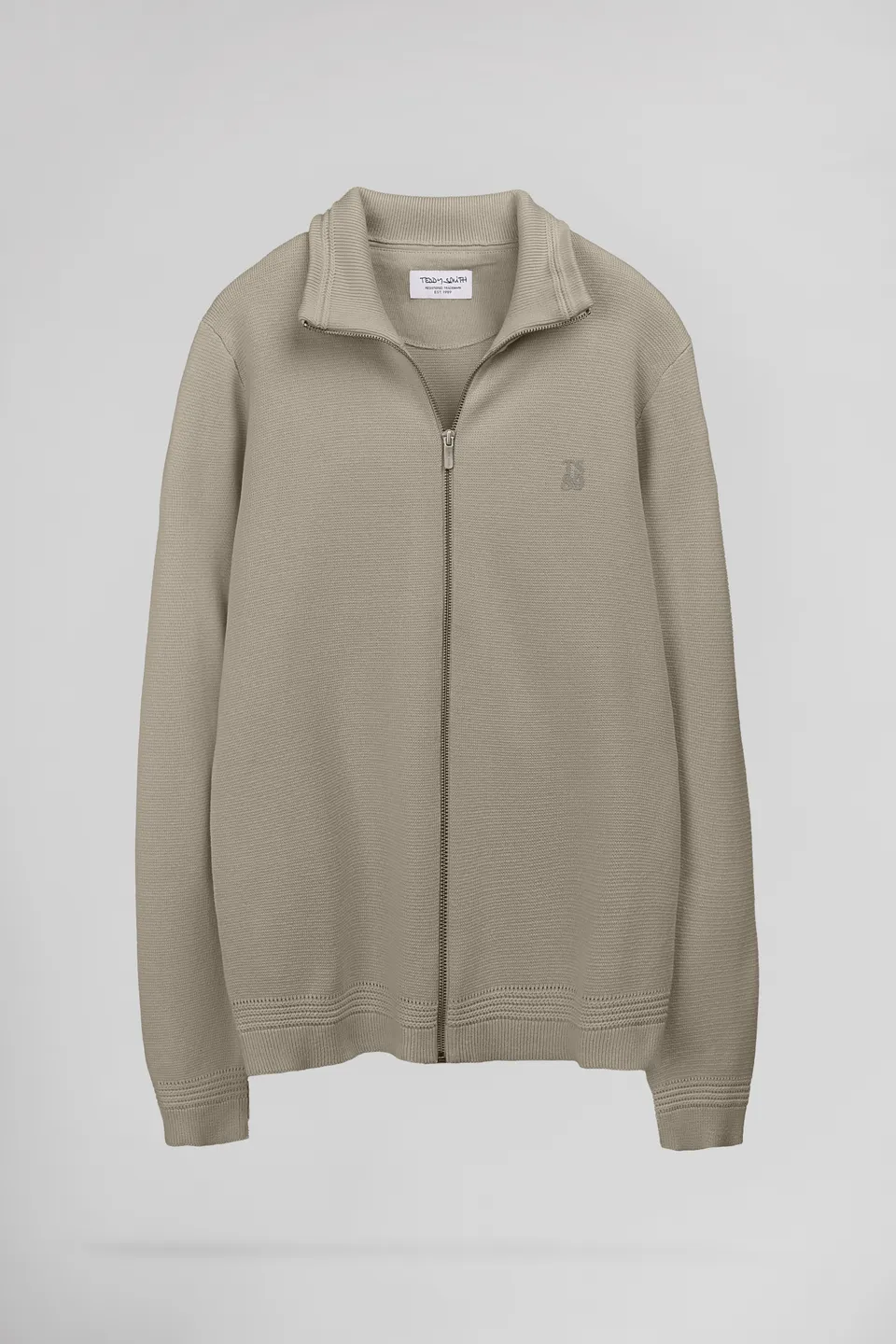 Teddy Smith G-Ettore 2 gilet zippé beige coton