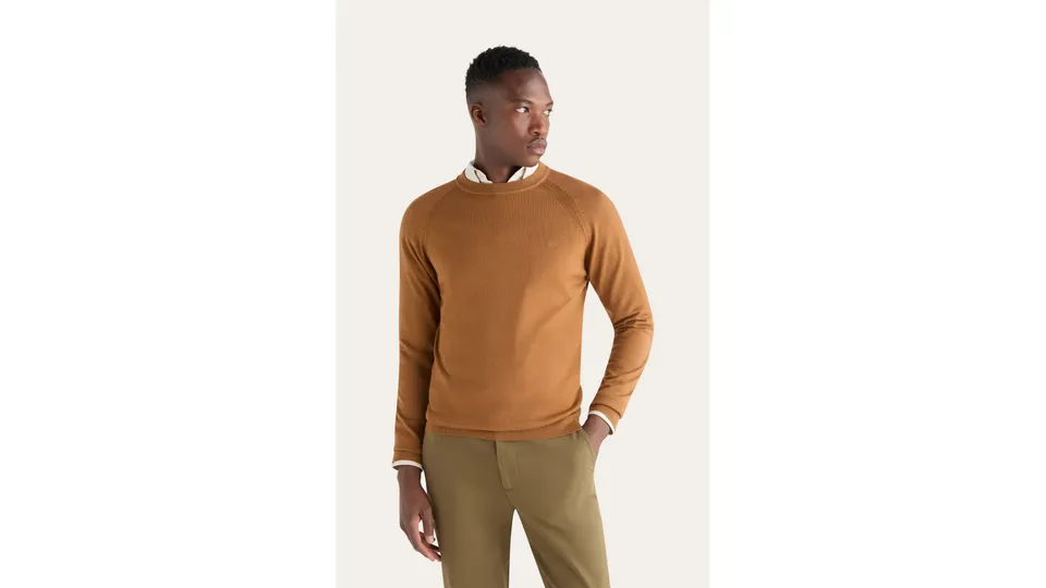 Dockers Regular Pull Homme Marron Coupe Regular