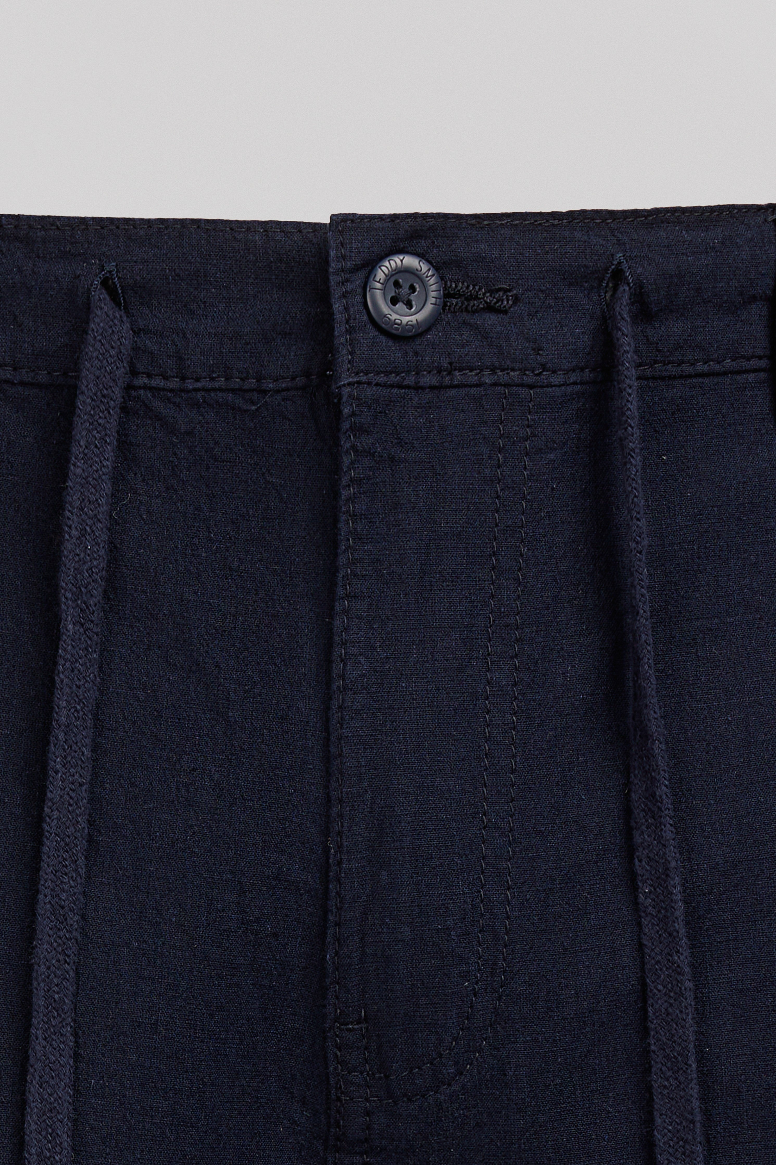 Teddy Smith S-Linen Chino S short homme bleu marine lin