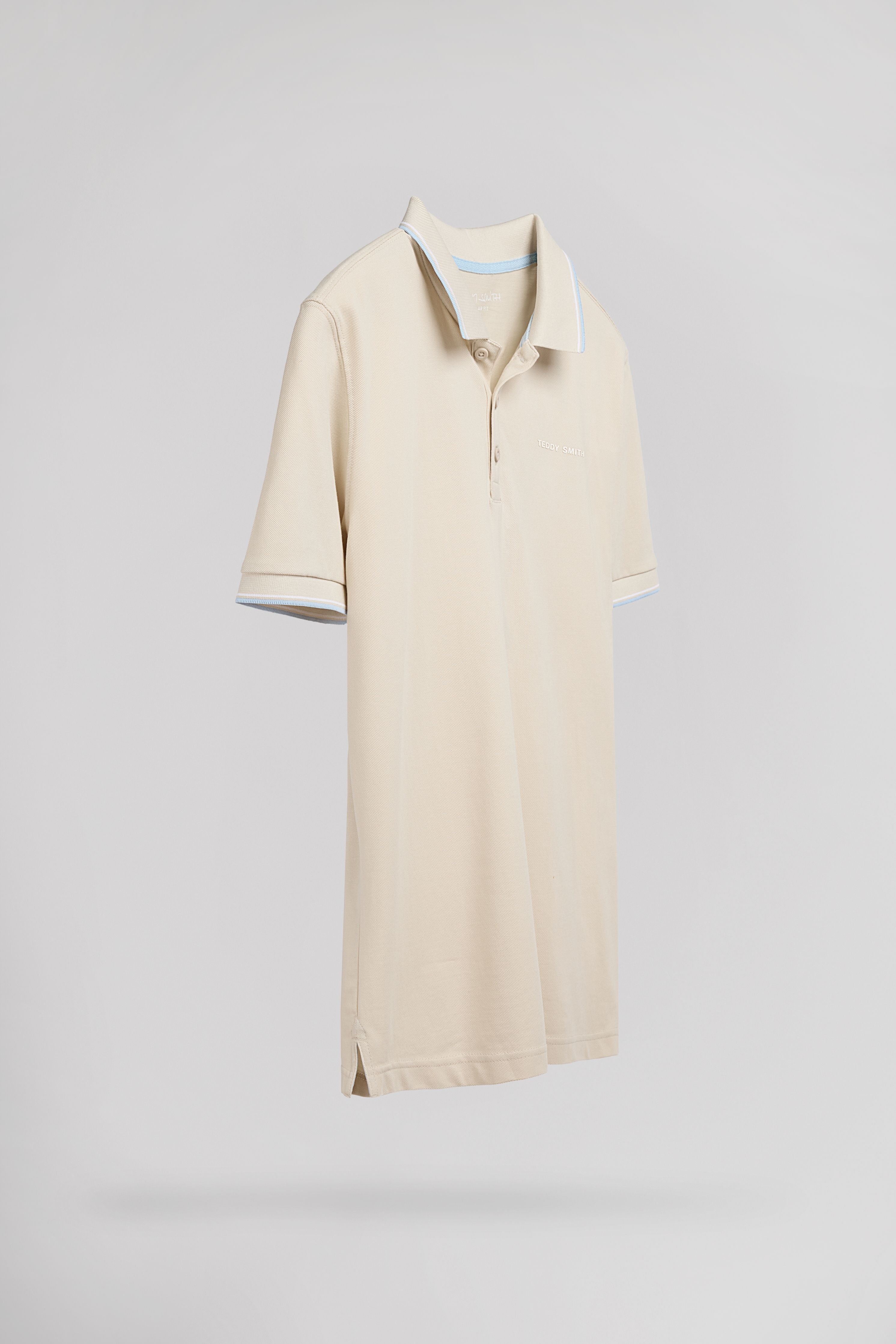 Teddy Smith Pasian 2 MC polo piqué beige clair coton