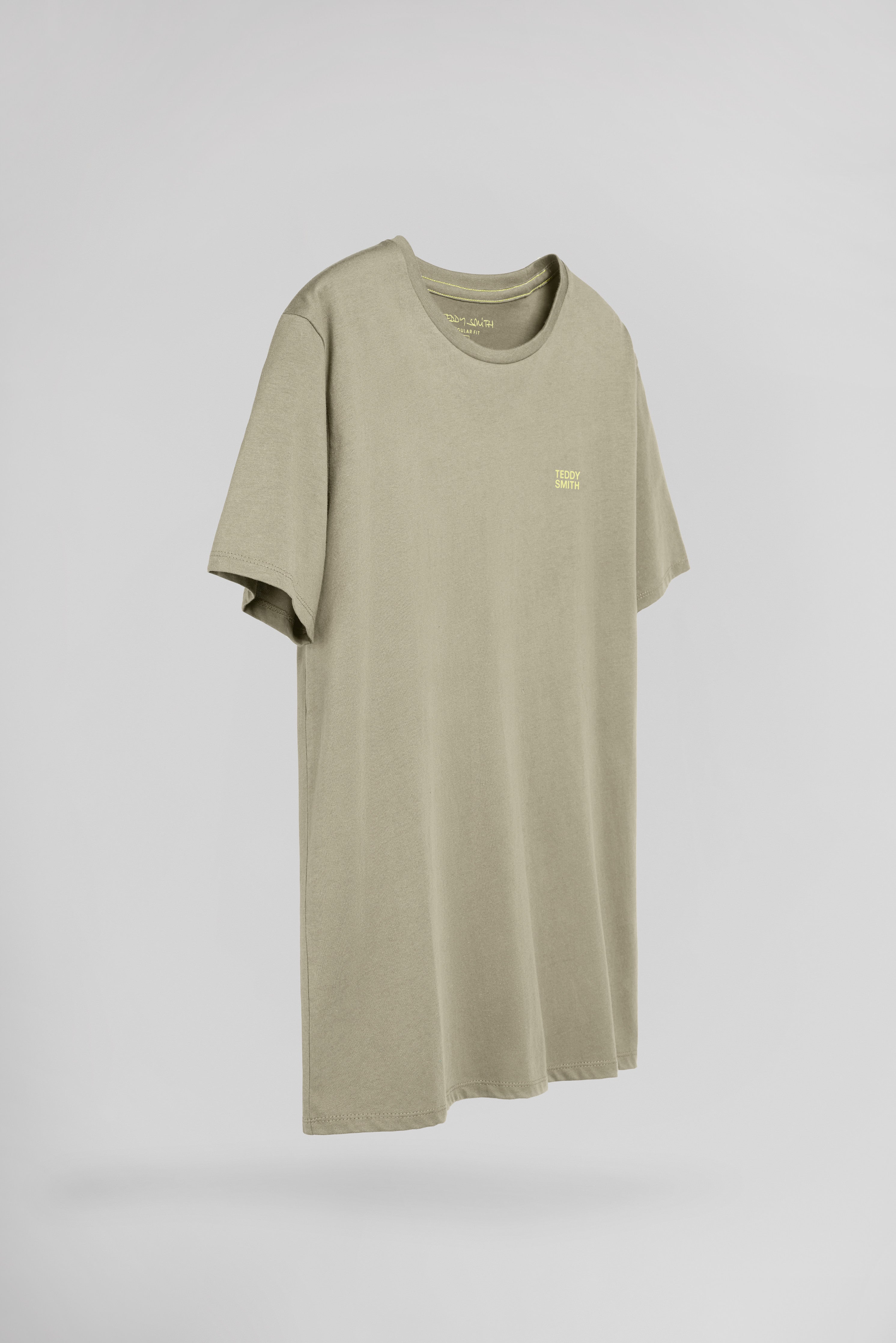 Teddy Smith The Tee 1 MC t-shirt kaki clair coton