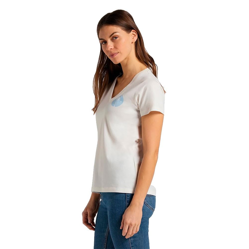 Lee Palm Tree T-shirt Femme Rose Col V