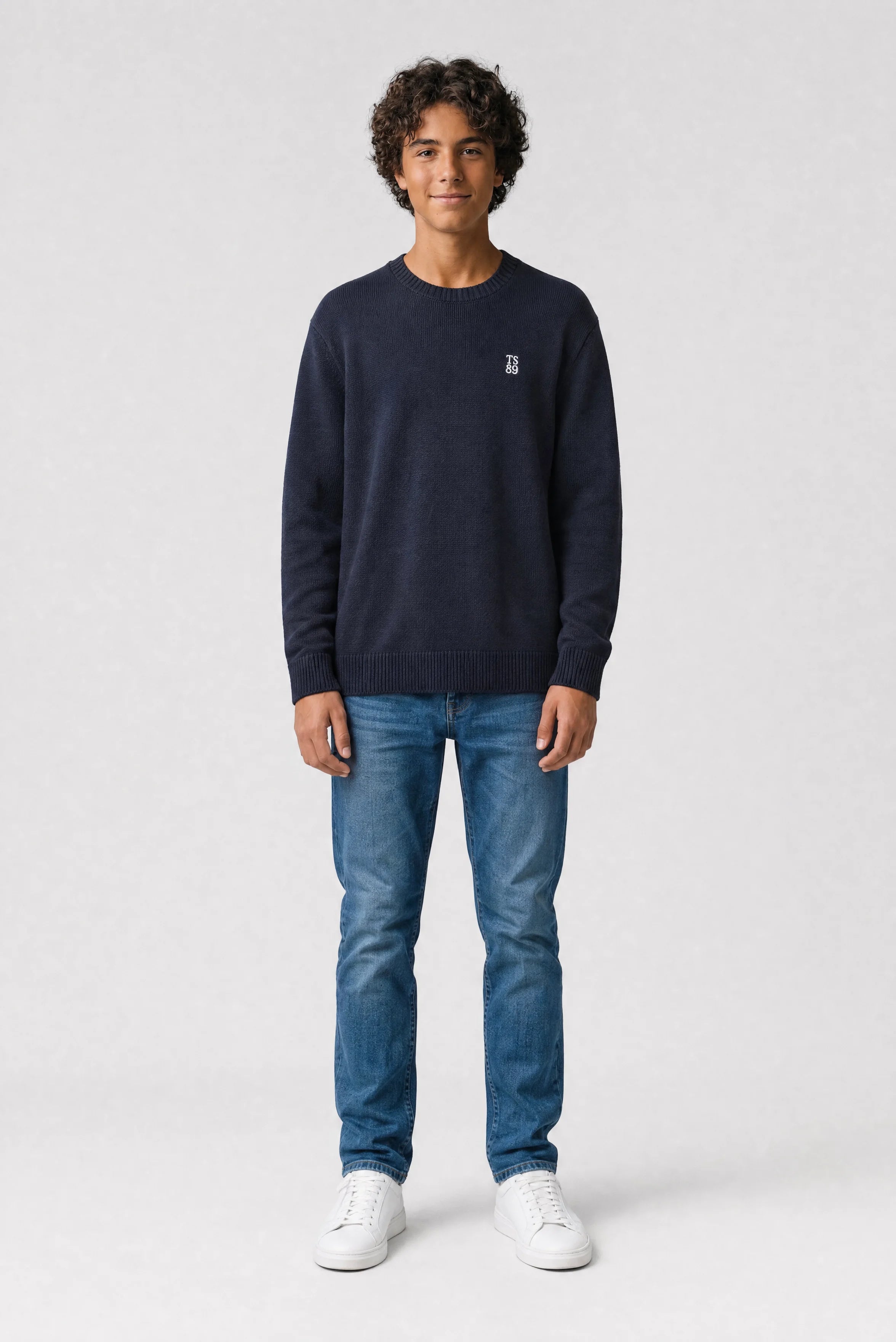 Teddy Smith P-Jimmy JR pull garçon total navy coton