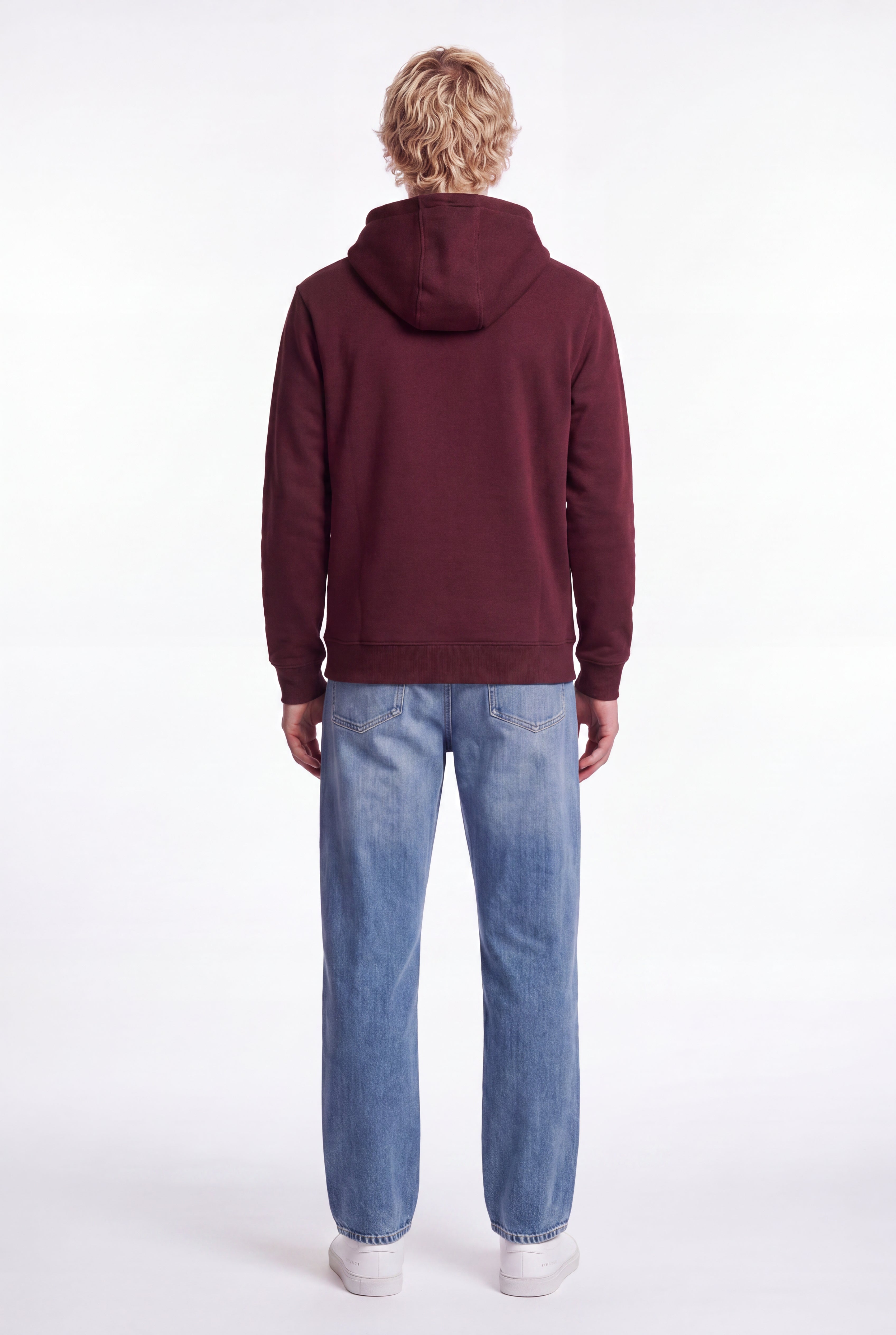 Teddy Smith S-Jim Hoody sweat capuche bordeaux foncé homme