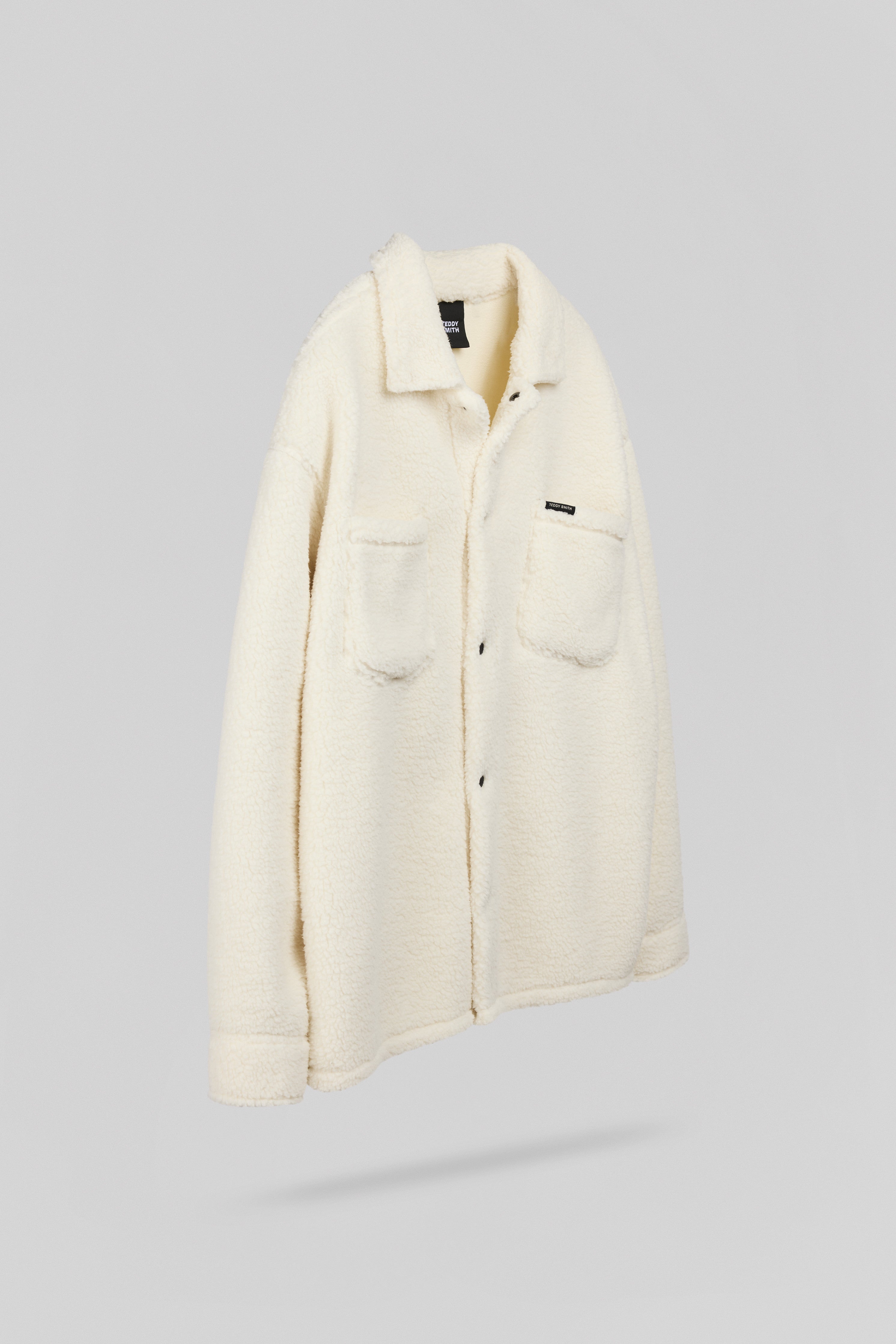 Teddy Smith C-Sweet surchemise blanc ivoire sherpa